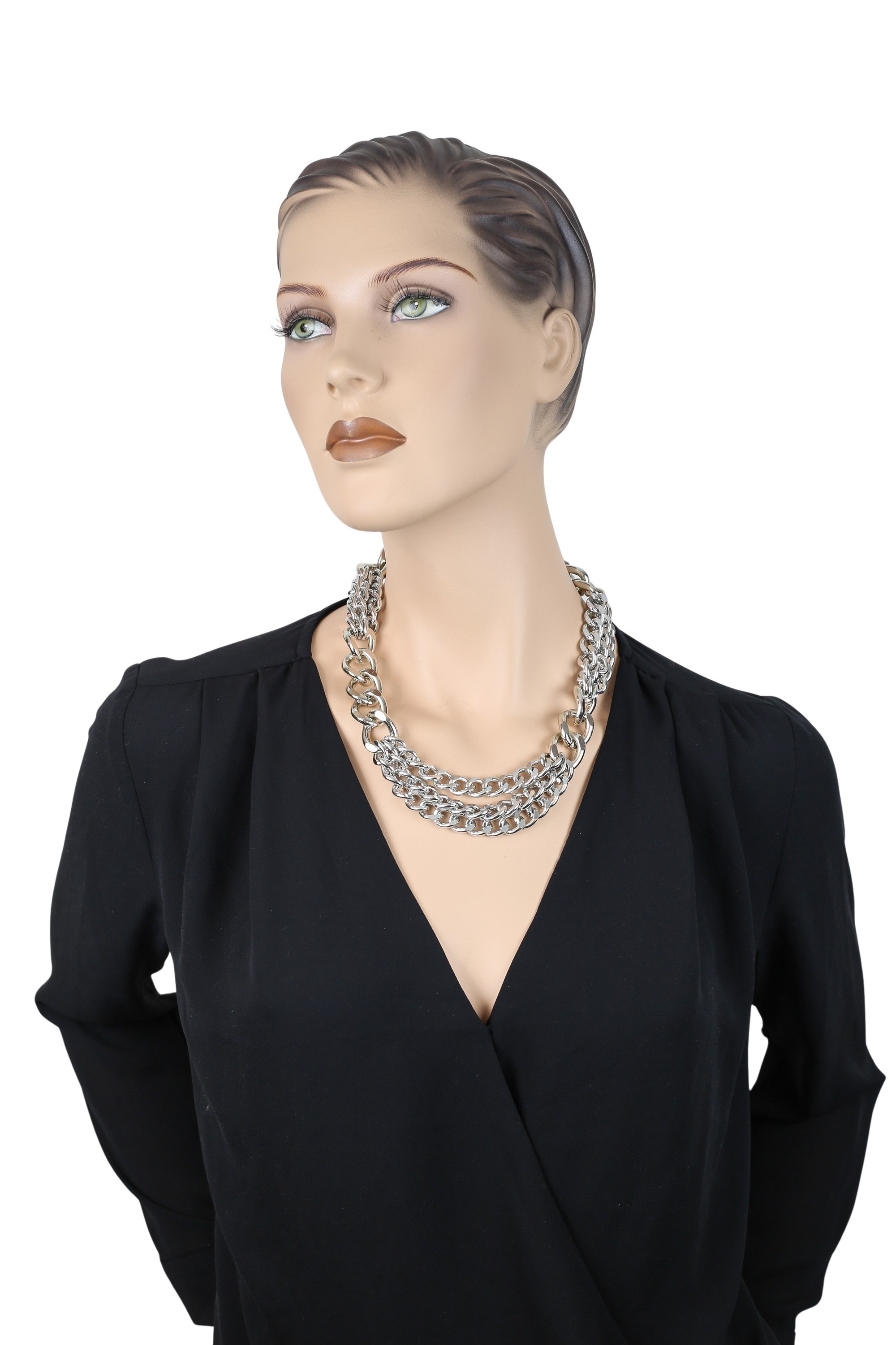 COLLEZIONE ALESSANDRO Kette mit Anhänger »Edgy Glam«, elegant-rockige Gliederkette aus Metall