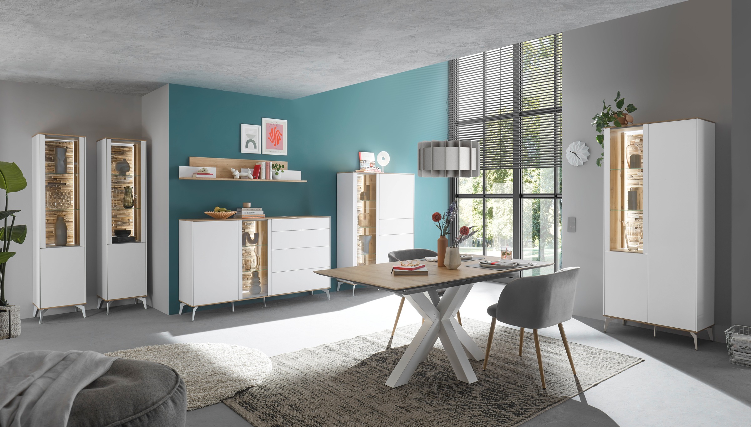 Mäusbacher Kommode Faro Sideboard B 169 cm, inkl. Beleuchtung, Push to open günstig online kaufen