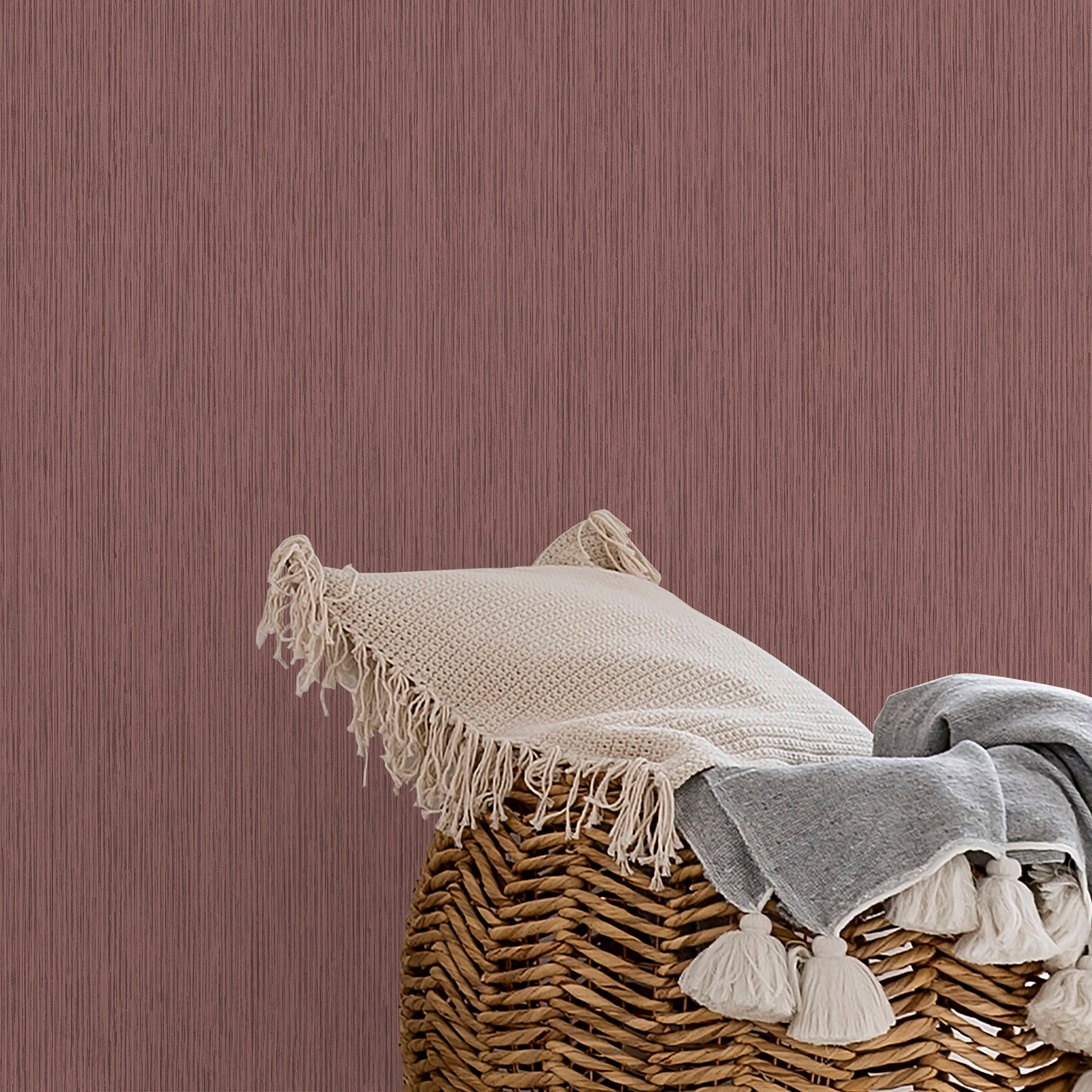 Superfresco Easy Vliestapete »Textil Bordeaux«, Motiv, Motiv