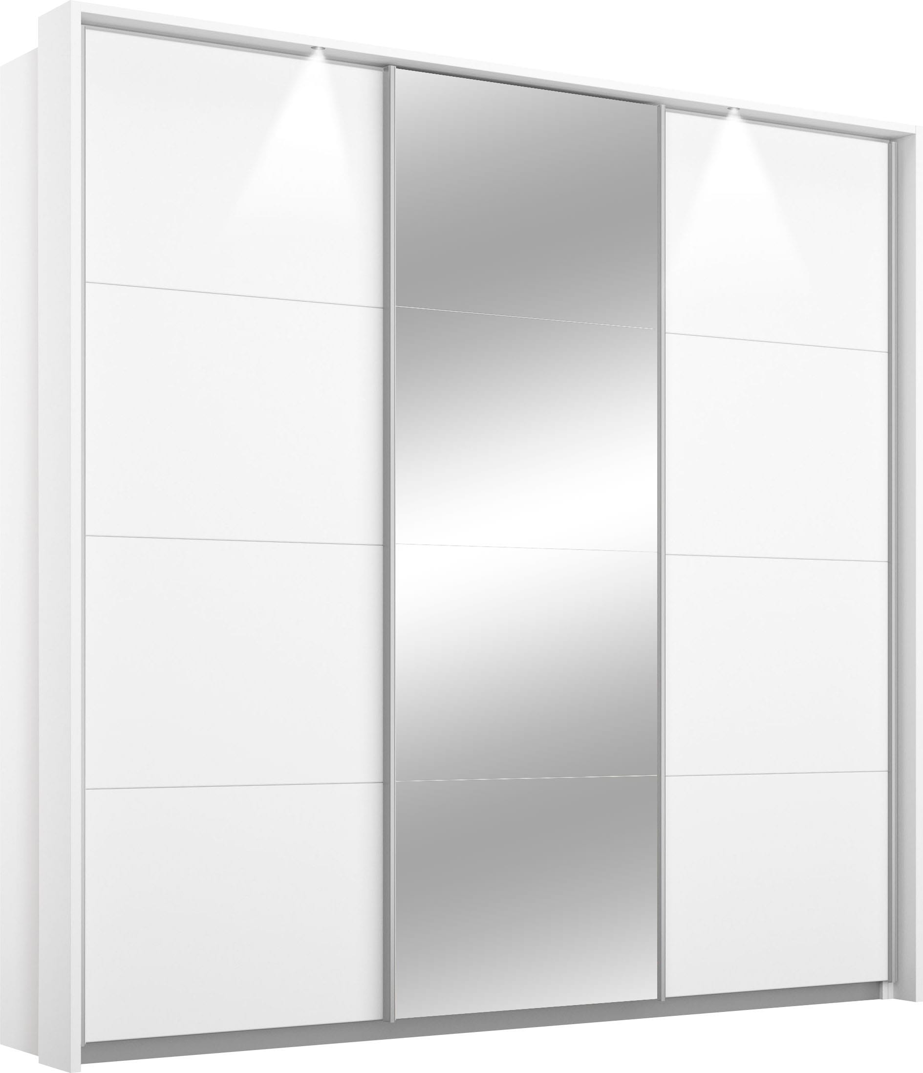 OTTO home Kleiderschrank "Kleiderschrank Schrank Garderobe Wäscheschrank TOMA mit Passepartout" Breiten 211/278/323/368 cm, Höhen 214/233 cm inkl. Passepartout, inkl. Regaleinsatz sowie zusätzlichen Einlegeböden MADE IN GERMANY