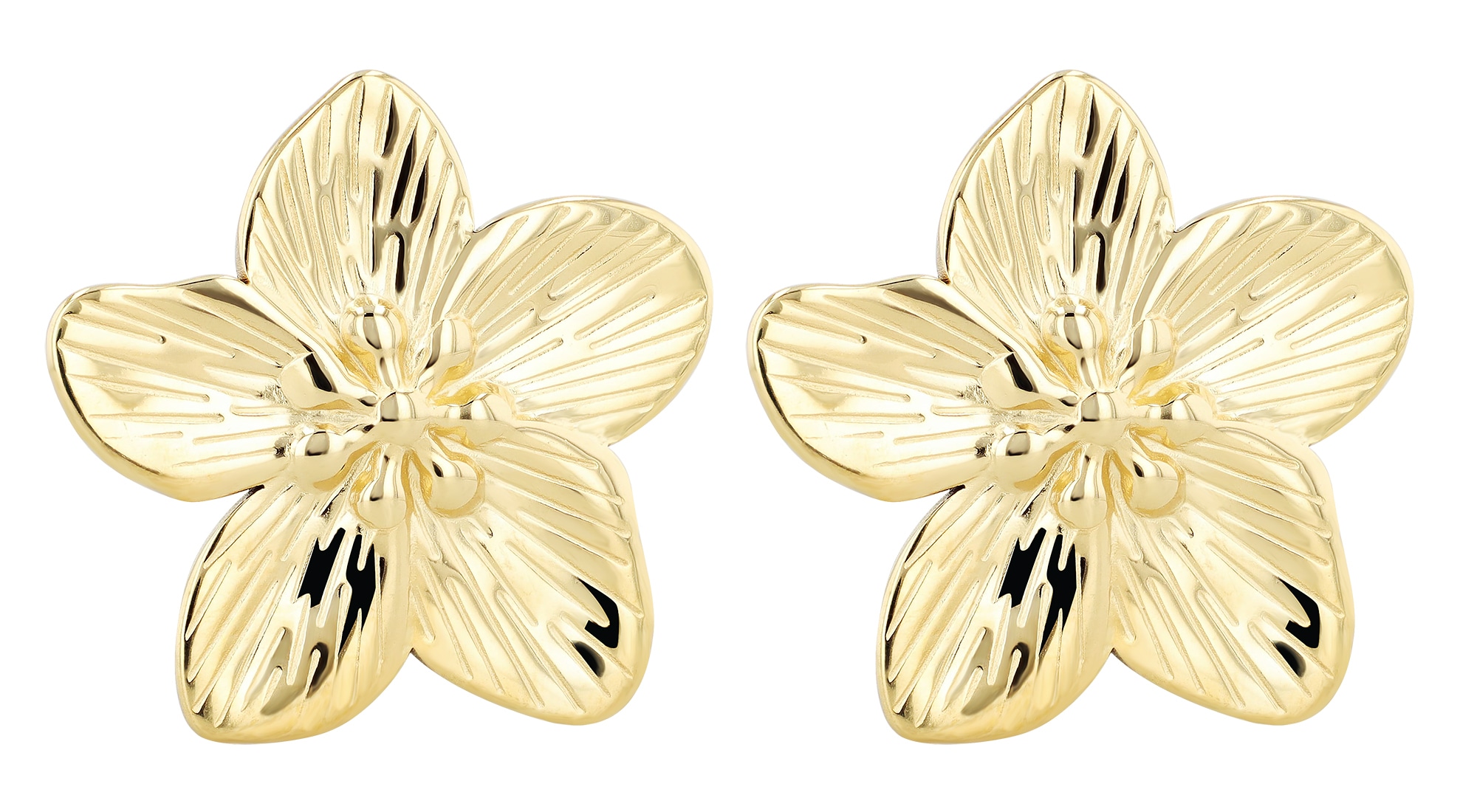 Adelia´s Paar Ohrhänger "Ohrringe – Ohrstecker Blume aus Edelstahl" Eine schöne Geschenkidee für jeden Anlass