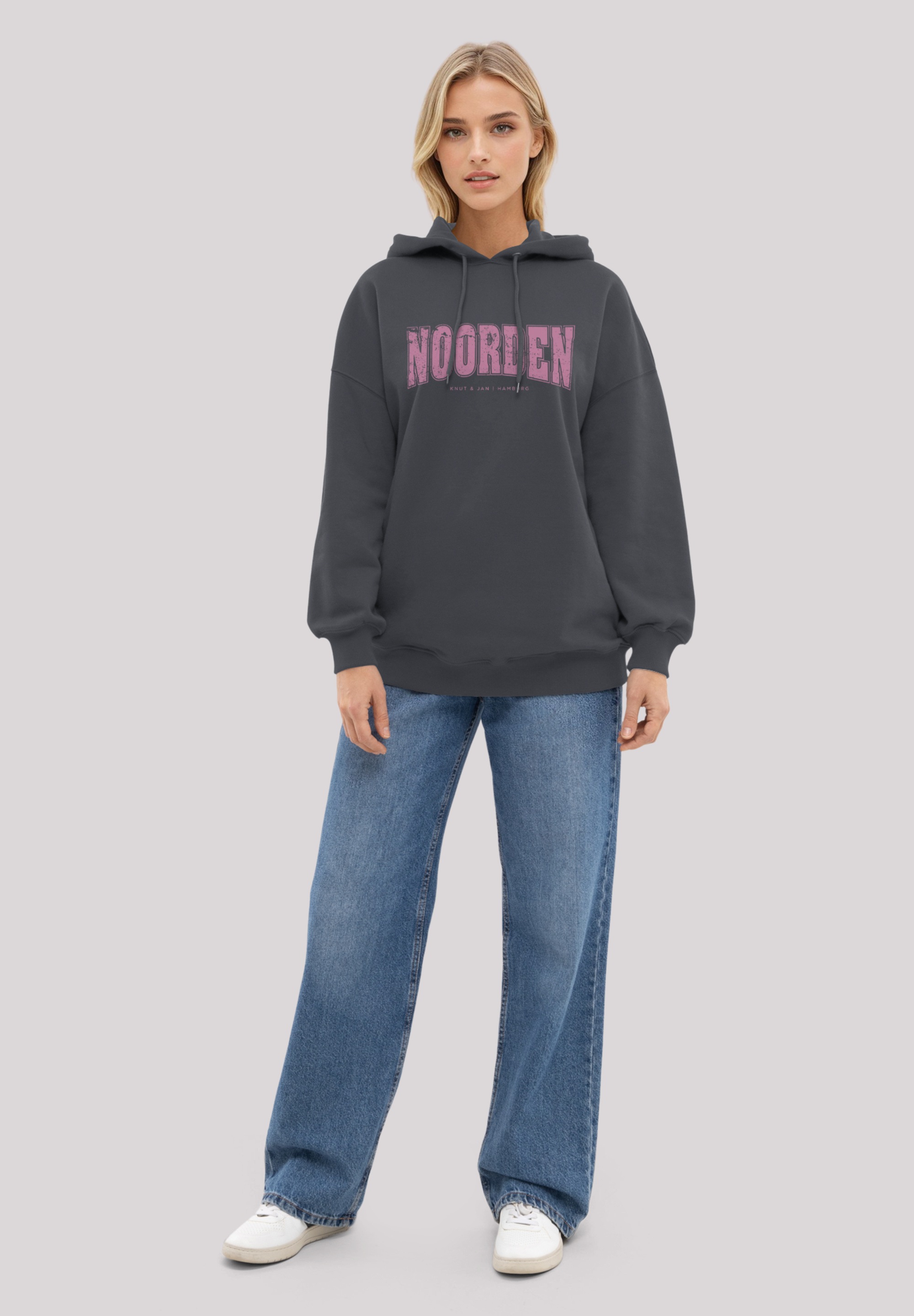 F4NT4STIC Kapuzenpullover »Oversized Shirt Knut & Jan Noorden Collegiate« Premium Qualität, Knut & Jan Hamburg