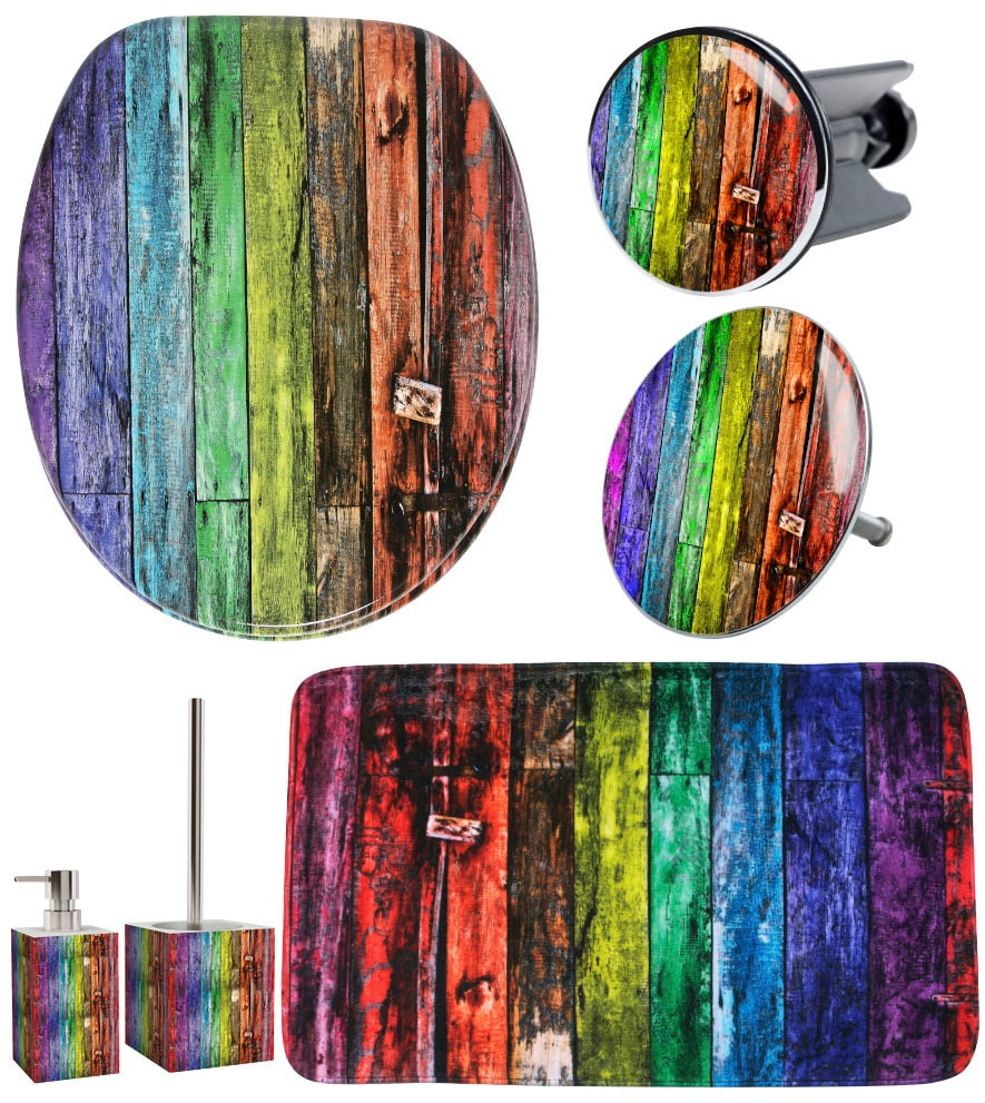 Badaccessoire-Set »Rainbow«, (Komplett-Set, 6 tlg.)