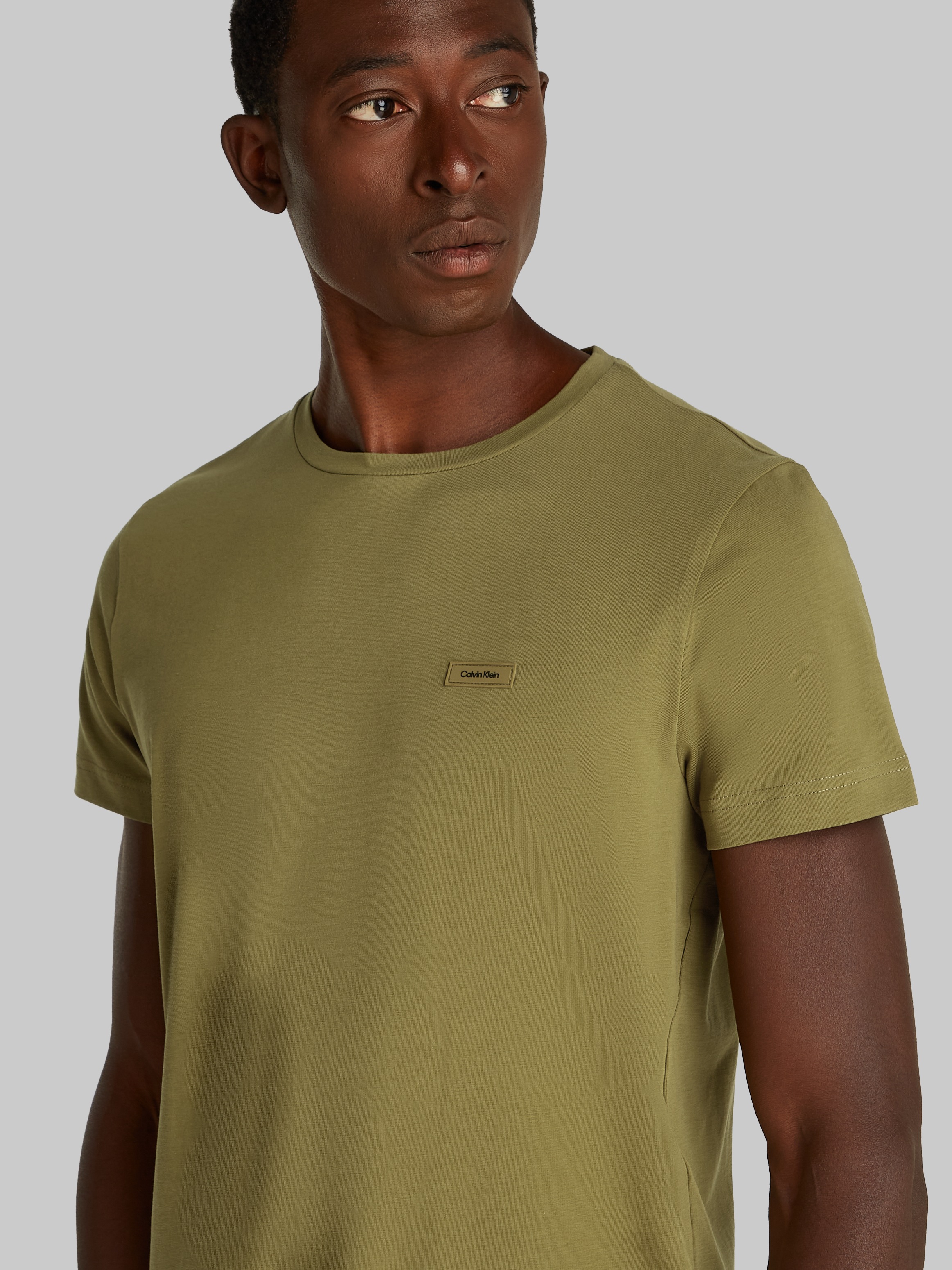 Calvin Klein "STRETCH SLIM FIT T-SHIRT" mit Rundhalsausschnitt günstig online kaufen