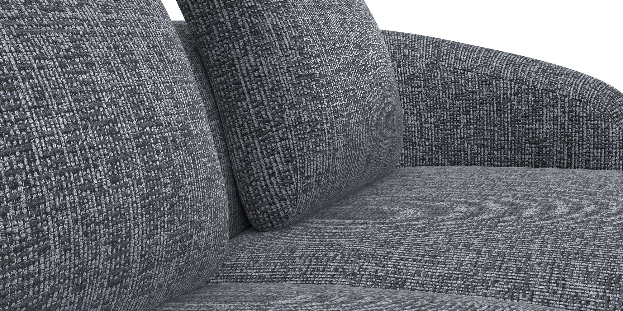 FLEXLUX Wohnlandschaft »Torino, rund, L-Form, Sofa-Ecke mit Recamiere, Longchair-Sofa«, Modernes, organisches Sofa-Design, Kaltschaum, Wellenunterfederung