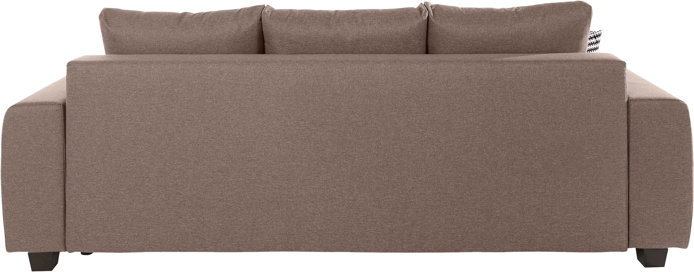 COLLECTION AB Schlafsofa »Bella, B: 241 cm, Liegefl. 142x194 cm«, mit Bettfunktion, Bettkasten & 2 Zierkissen, Federkern