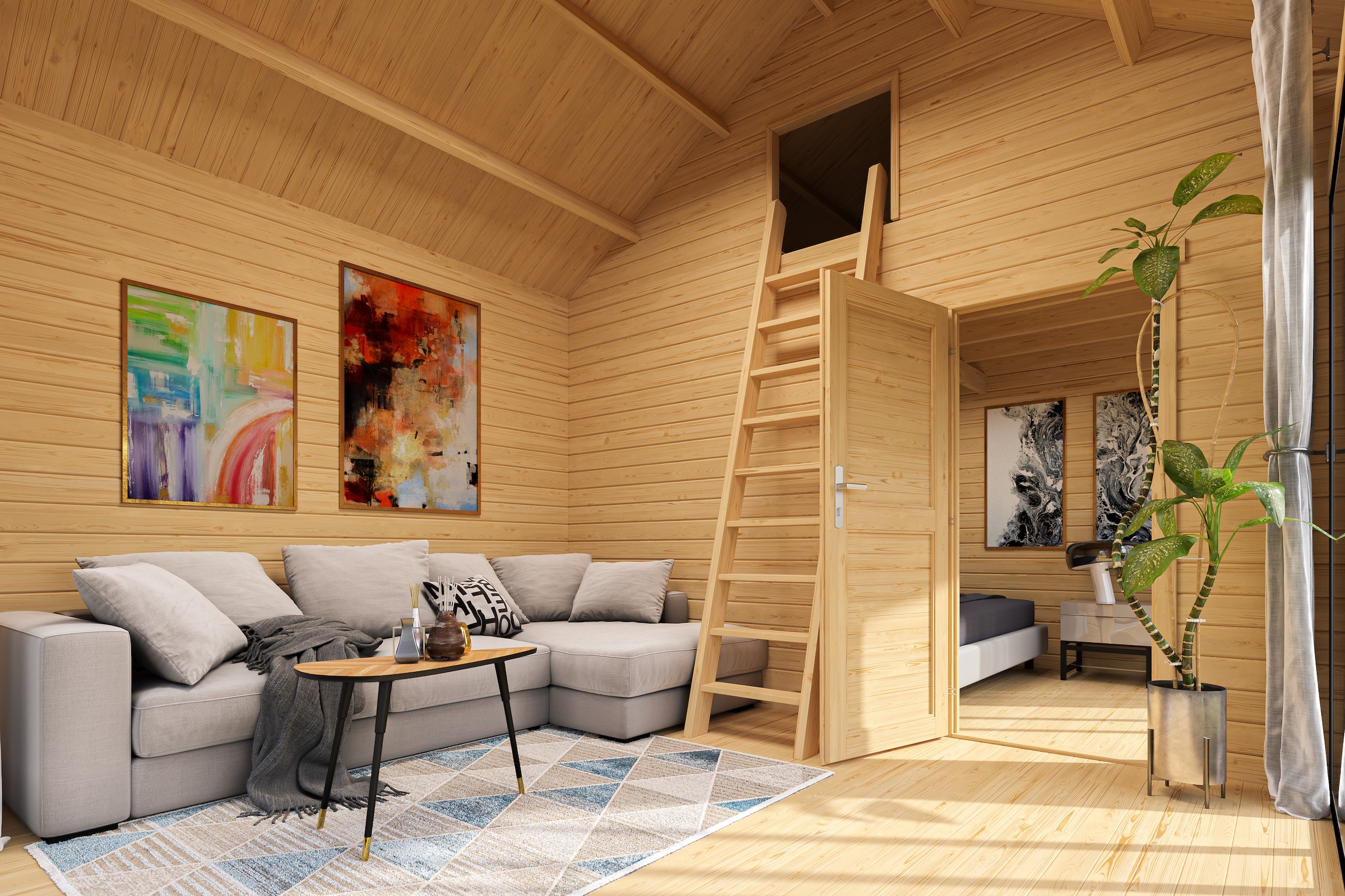 Nordic Holz Gartenhaus »MURANO 3«