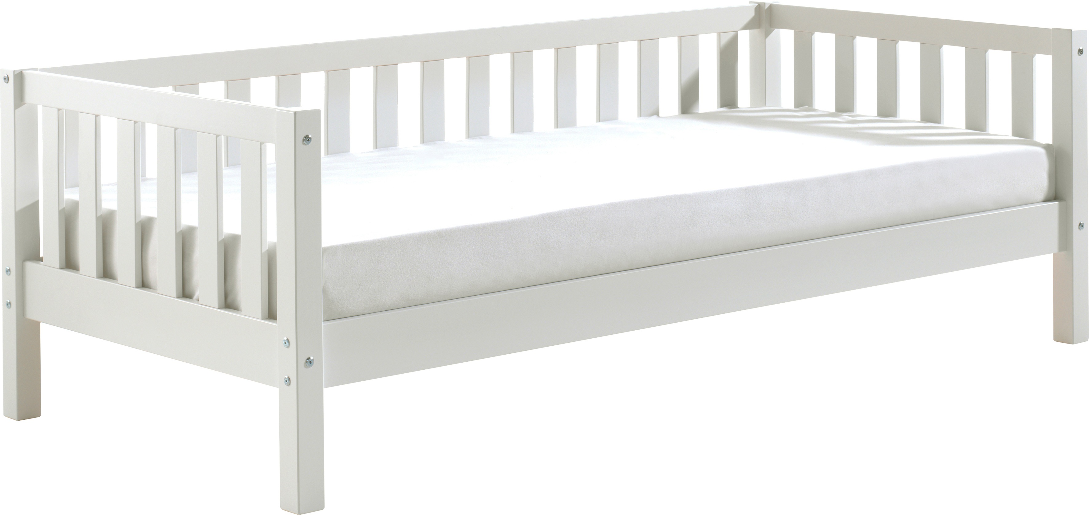 Thumbnail - Vipack Einzelbett "Sprossenumrandung, Kiefer massiv, stabil gebaut und zeitloses Design", (B/H/T ca. 211,2x68x97,8cm, Au...
