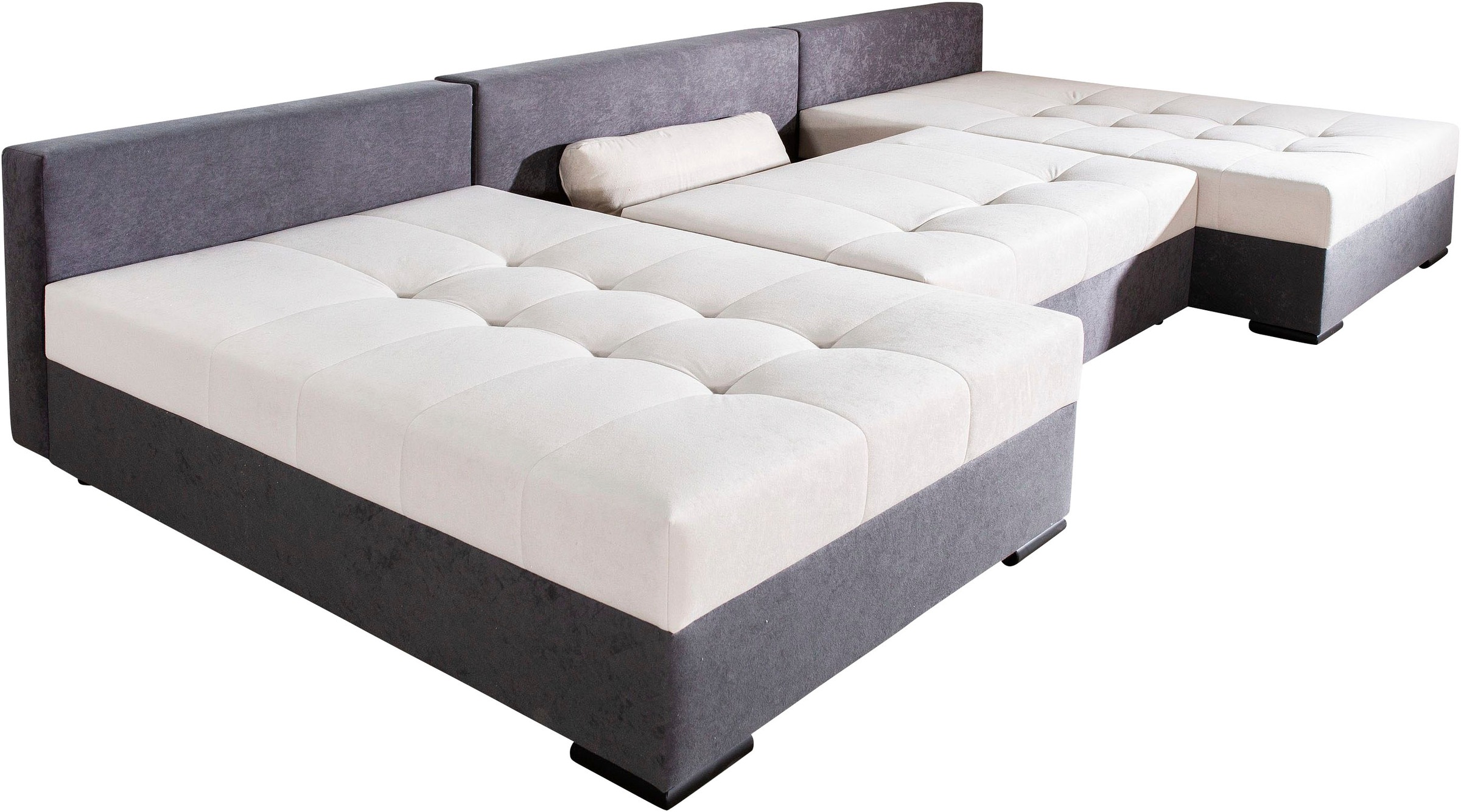 COLLECTION AB Wohnlandschaft »Josy U-Form, B: 307 cm«, mit Bettfunktion & Bettkasten, Federkern