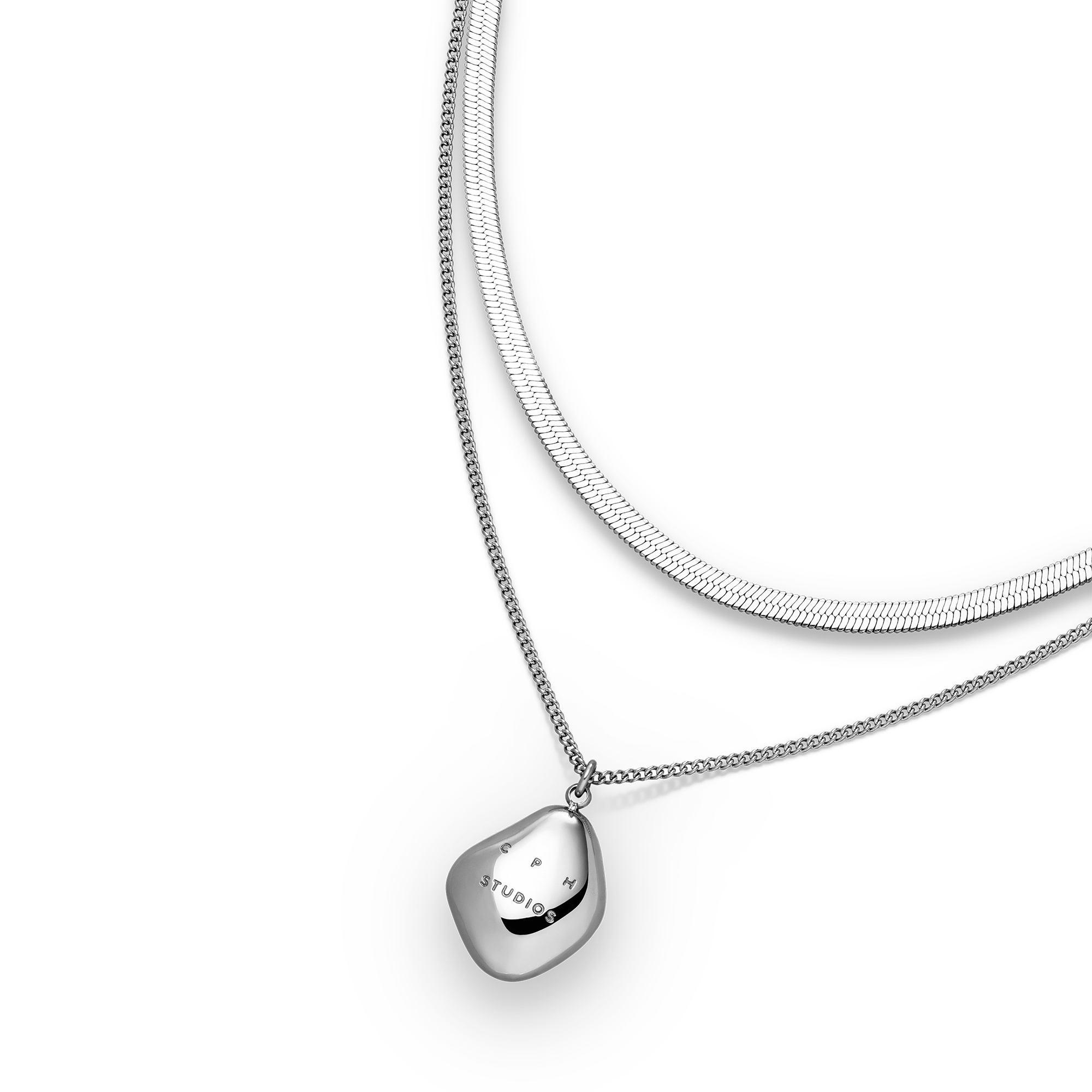 Copenhagen Studios Edelstahlketten-Set »Schmuck Geschenk Edelstahl Halskette Organics«