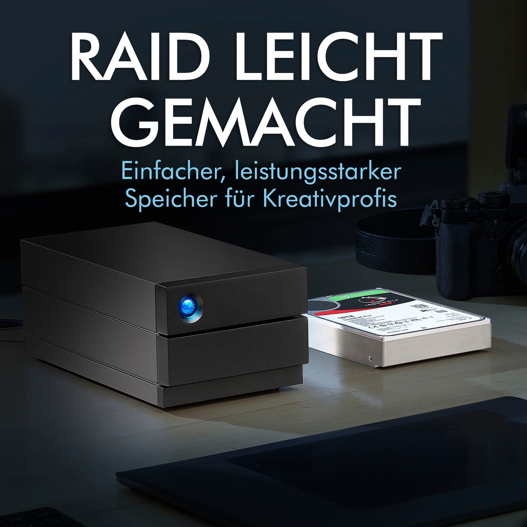 LaCie externe HDD-Festplatte »2big RAID 36TB«, 3,5 Zoll, Anschluss USB 3.0-USB 3.1