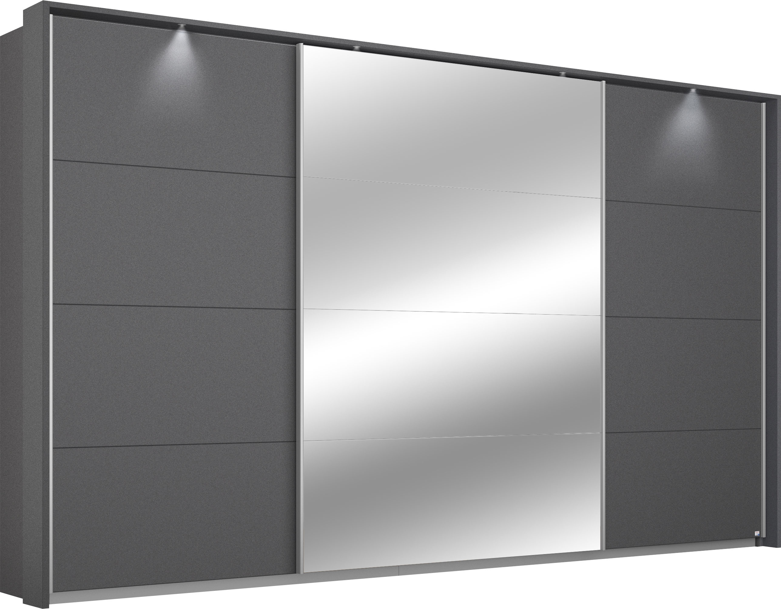 OTTO home Kleiderschrank "Mehrzweckschrank Aktenschrank Möbel Mietswohnung Schlafzimmer CORTONA" erhältlich in Breite 211/278/323/368 cm, Höhe: 214/233 cm, inkl. Passepartout und Zubehör, optionale Beleuchtung MADE IN GERMANY