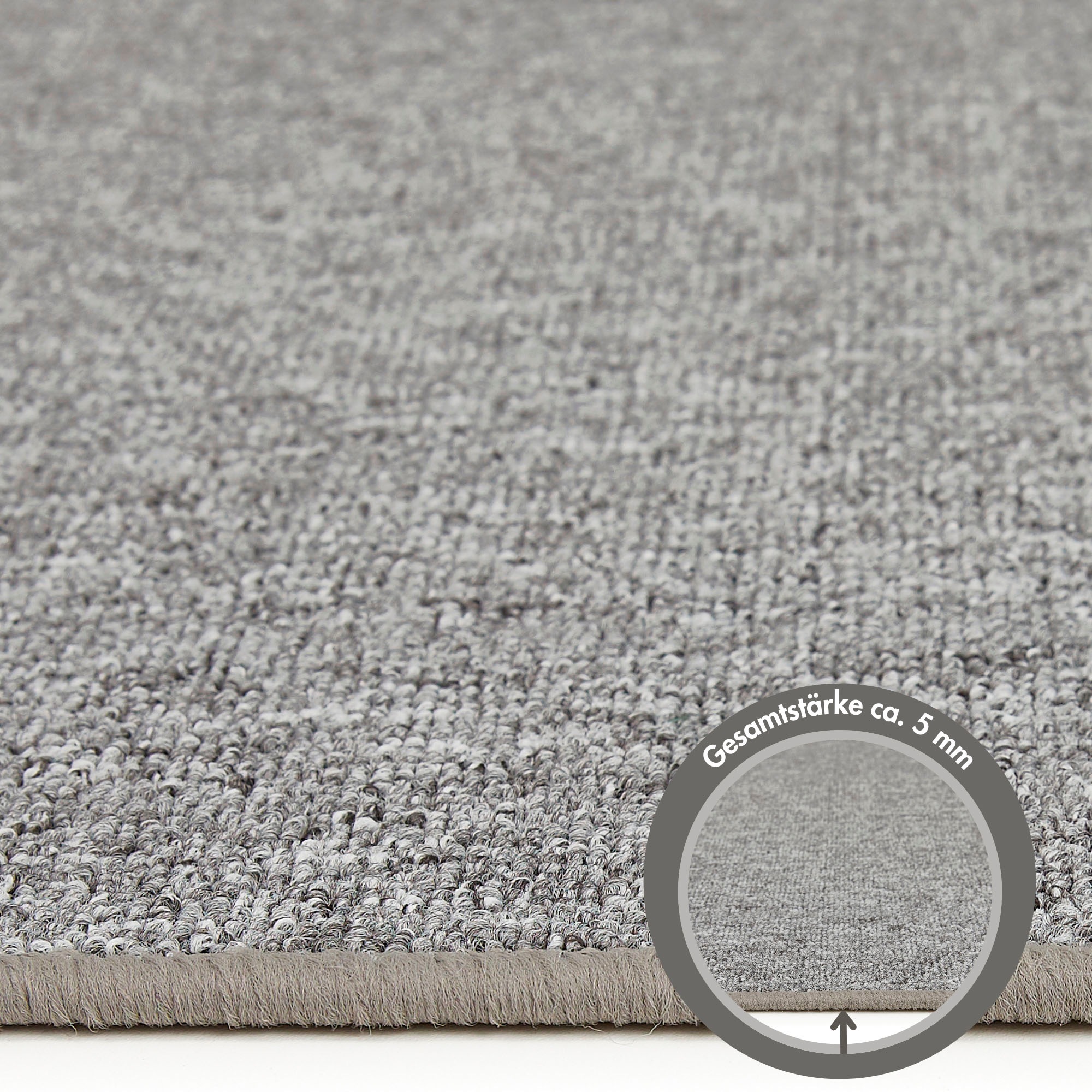Andiamo Teppich »Luton, Made in Germany«, rechteckig, 5 mm Höhe, melierte Optik, auch als Läufer, Wohnzimmer & Schlafzimmer