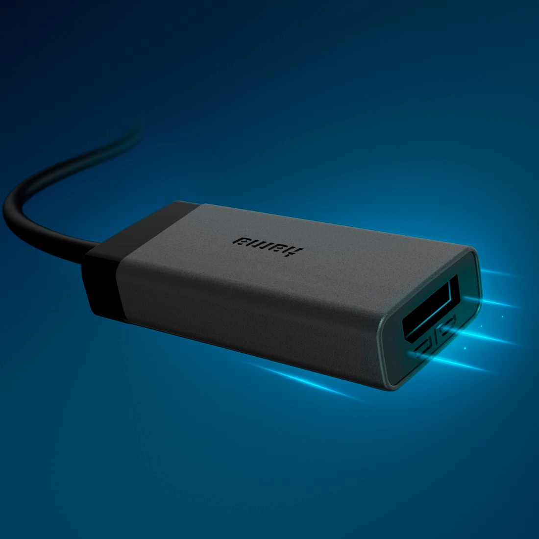 Hama Video-Adapter »USB C auf DisplayPort HDMI Adapter 4K 60Hz« USB Typ C zu DisplayPort Ultra HD 4K 60 Hz, schlanker Stecker, kompatibel mit Thunderbolt 3 4 5