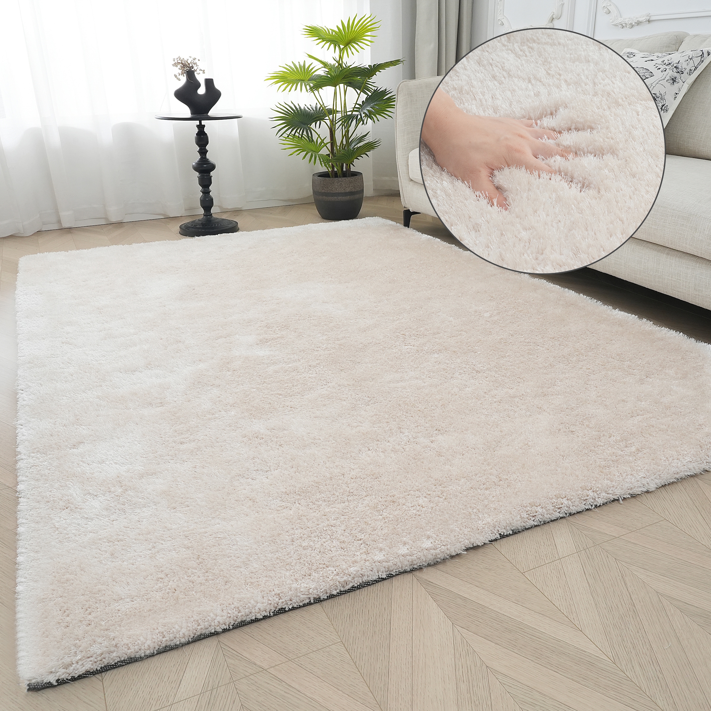 Bruno Banani Teppich "Dana Teppich, besonders weich und kuschelig, Kundenli günstig online kaufen