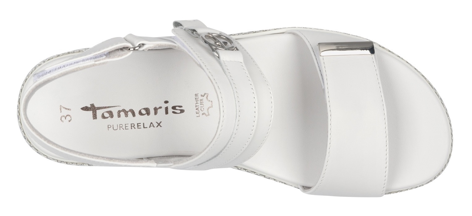Tamaris Keilsandalette, Plateau, Sommerschuh, Riemchensandale mit Schmuckelement