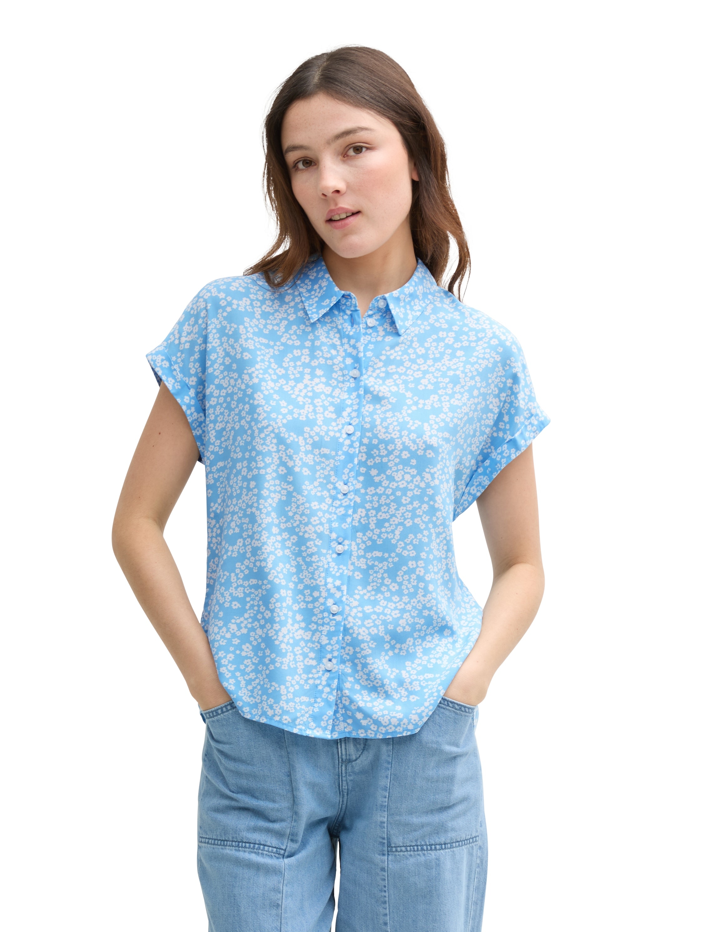TOM TAILOR Denim Shirtbluse, mit weiten Ärmeln günstig online kaufen