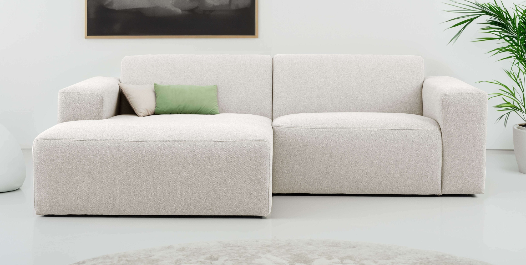 OTTO home Ecksofa "Koa, 228 cm, L-Form, Modulsofa in Cord, Chenille, Strukt günstig online kaufen
