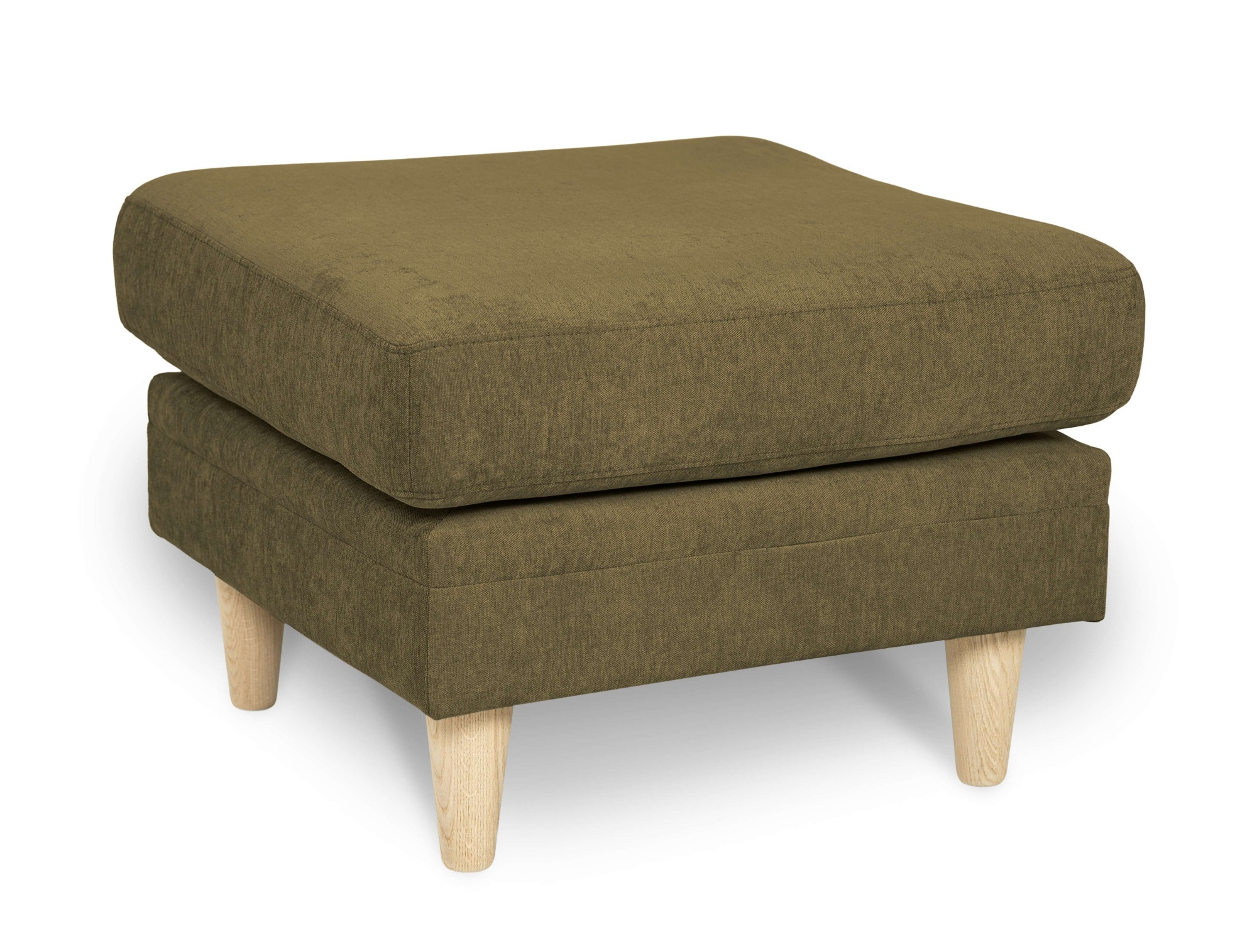 OTTO home Polsterhocker »Arellano, Breite 63 cm« klassisches Design, mit Massivholzfüßen, Webstoff fein, Chenille