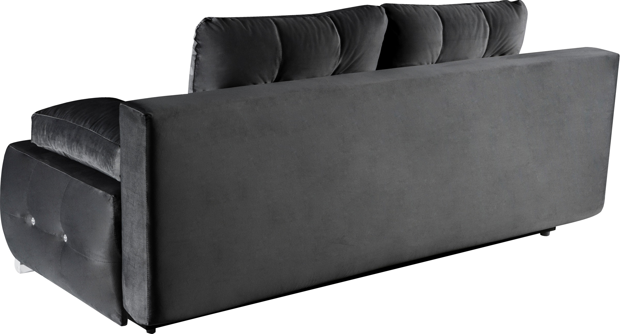 WERK2 Schlafsofa »Monaco«, 2-Sitzer Schlafcouch mit Bettkasten & funkelnden Ziersteinchen