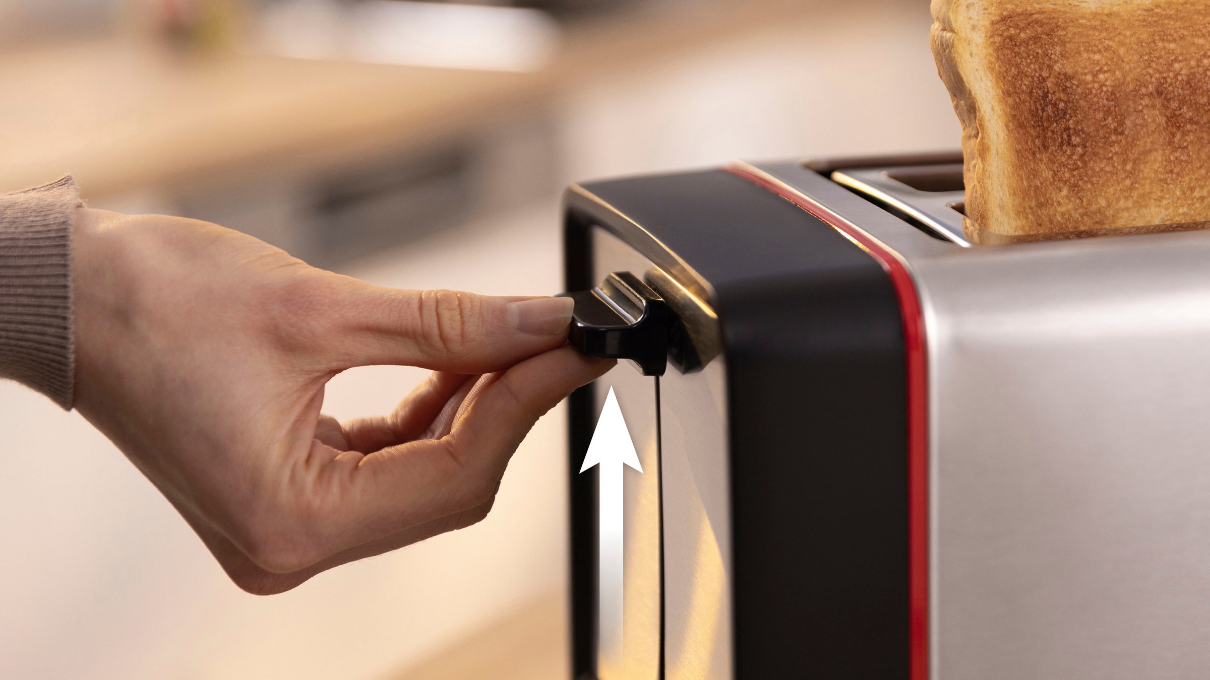 BOSCH Toaster »MyMoment TAT6M420«, 2 Schlitze, für 2 Scheiben, 970 W, integr. Brötchenaufsatz, Auftau-/Aufwärmfunktion, Brotzentrierung