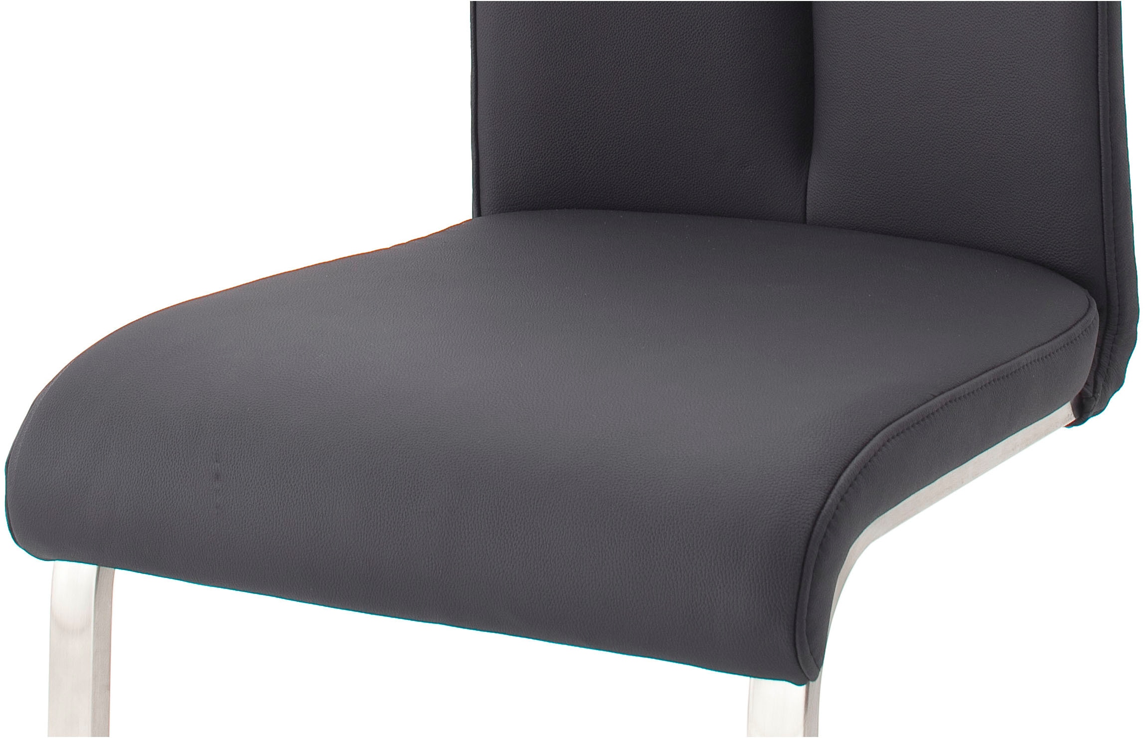 MCA furniture Freischwinger »Artos«, (Set), 2 St., Leder, Stuhl mit Echtlederbezug, bis 140 Kg belastbar
