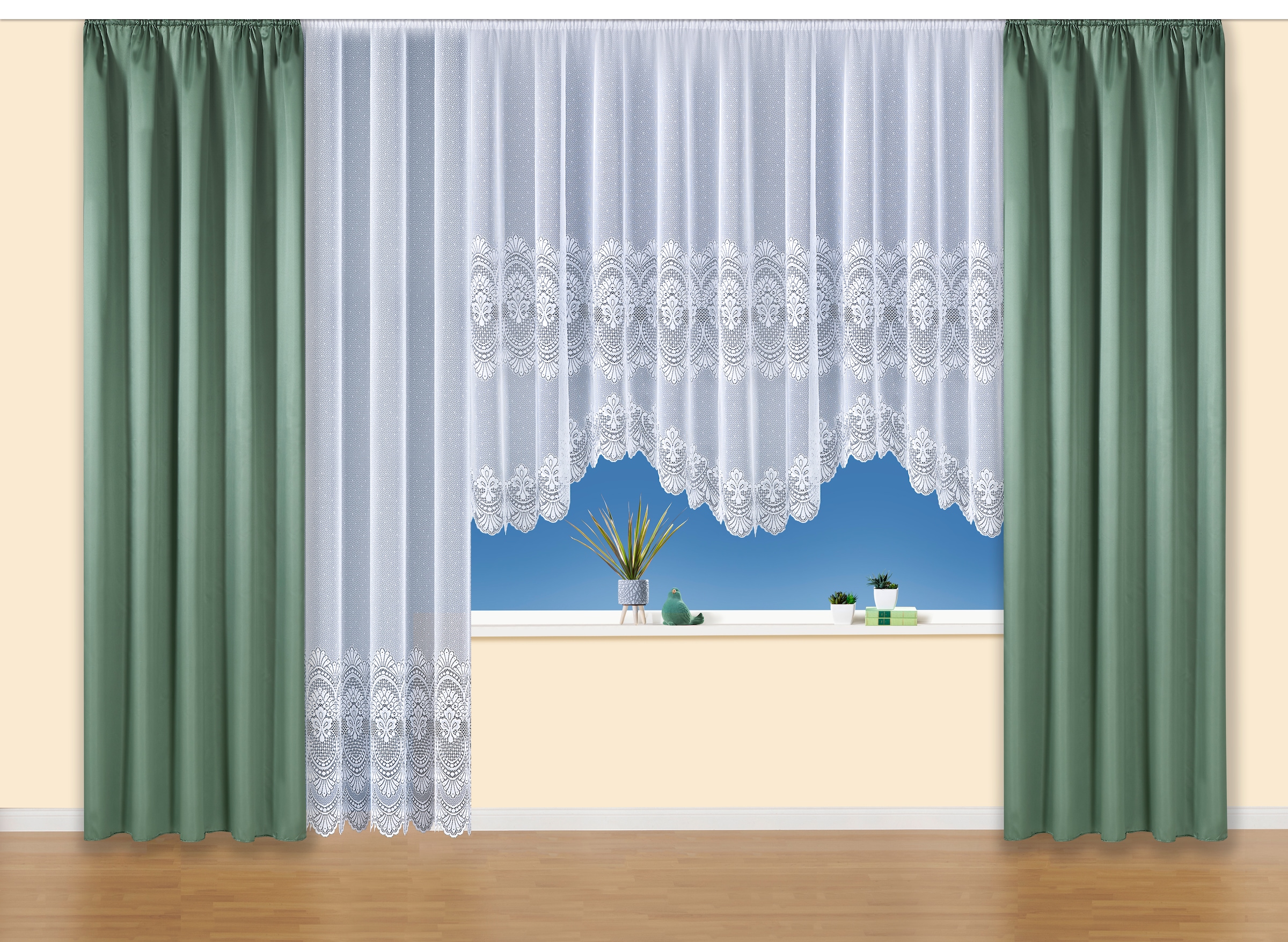 Weckbrodt Vorhang "Nicoletta" Kräuselband 1 Stk. tlg. Gardine, Store, Überg günstig online kaufen