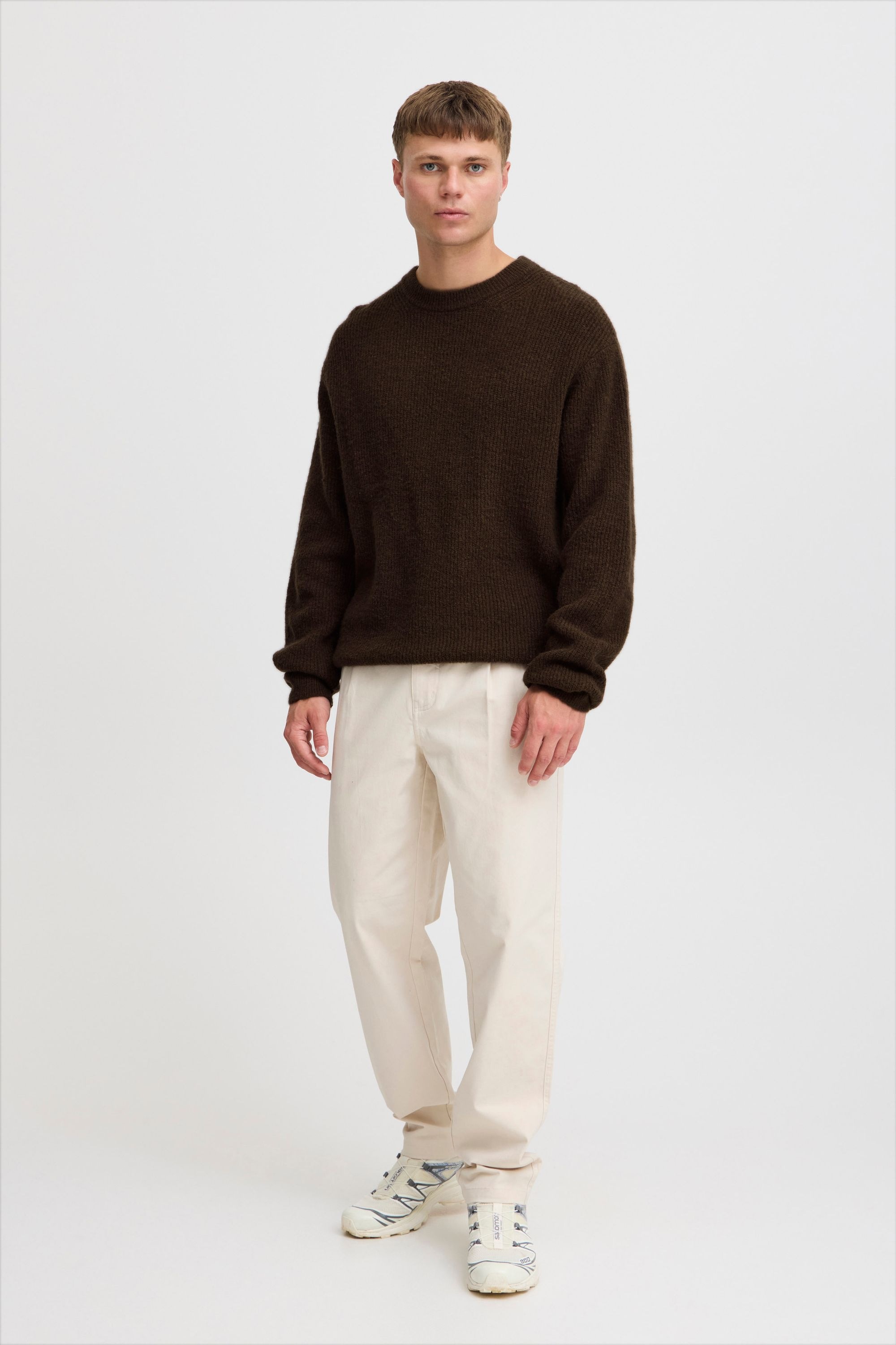 Solid Strickfleece-Pullover "Strickpullover SDMACK" günstig online kaufen