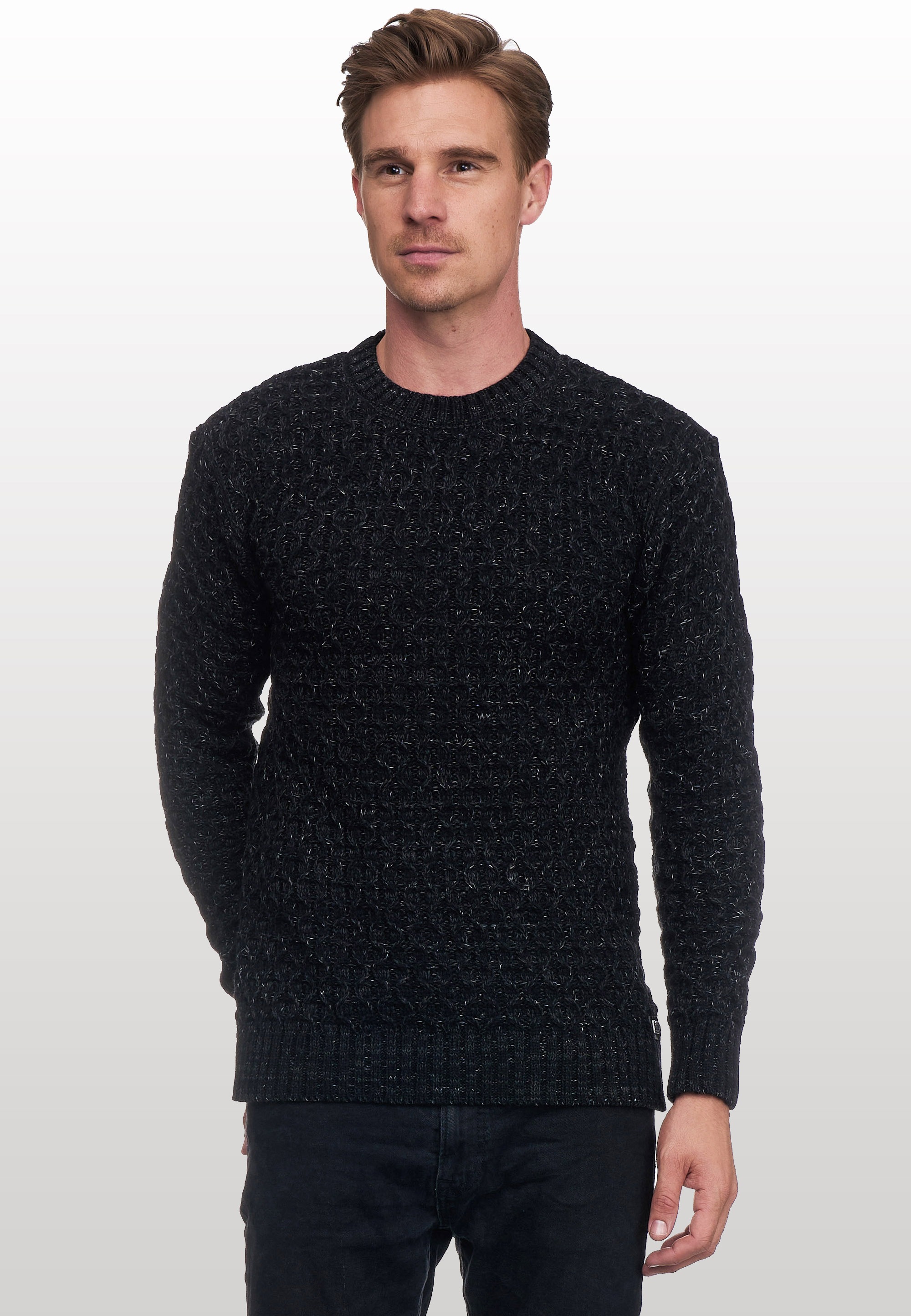Rusty Neal Strickpullover, mit elegantem Rundhalsausschnitt