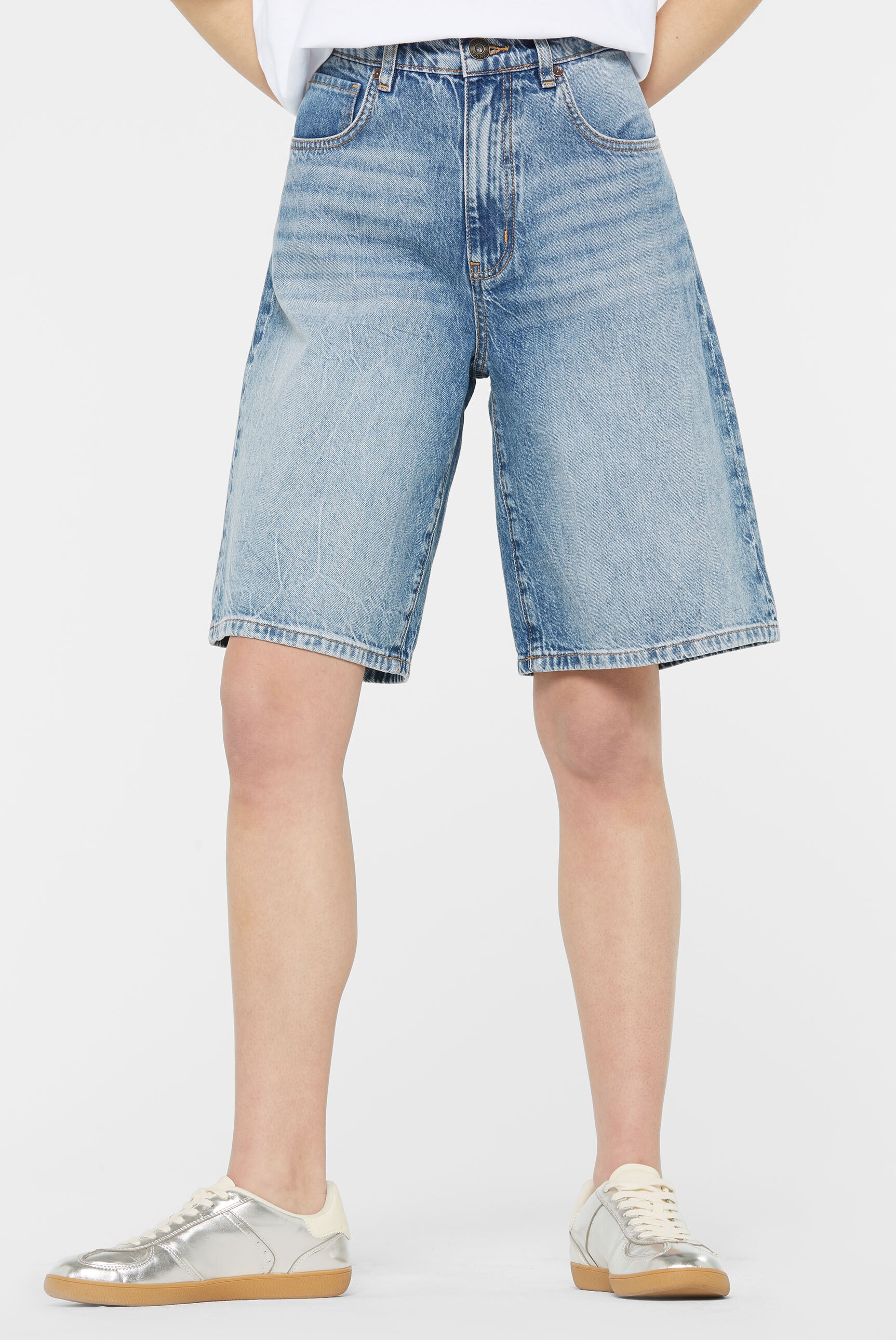 SENSES.THE LABEL Jeansshorts mit hoher Leibhöhe