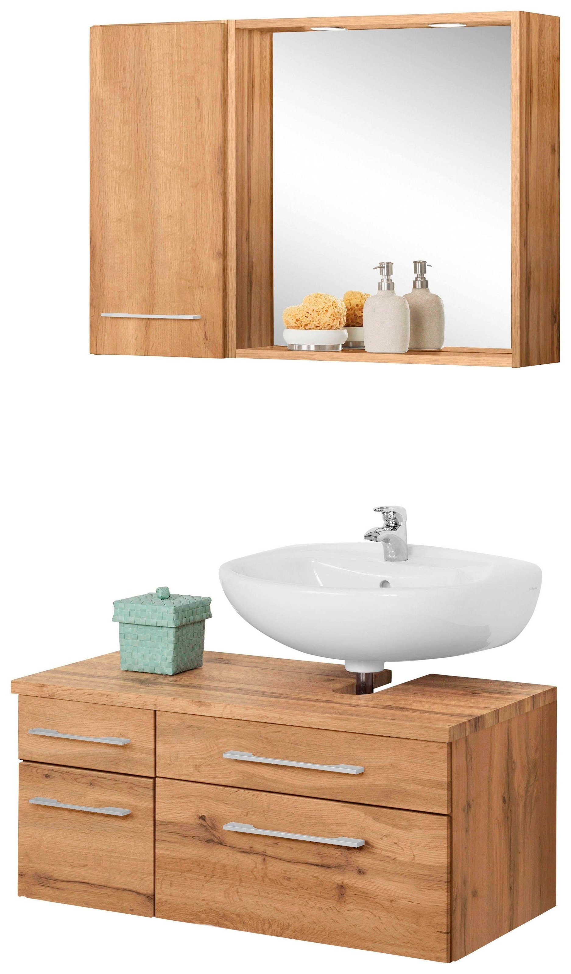 welltime Badmöbel-Set "Davos" 3 Stk. tlg. günstig online kaufen