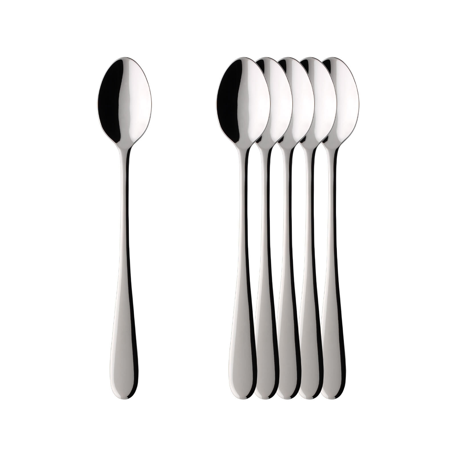 Villeroy & Boch Esslöffel "Latte-Macchiato-Löffel Oscar 18,1 cm 6er Set edelstahl" Spülmaschinenfest