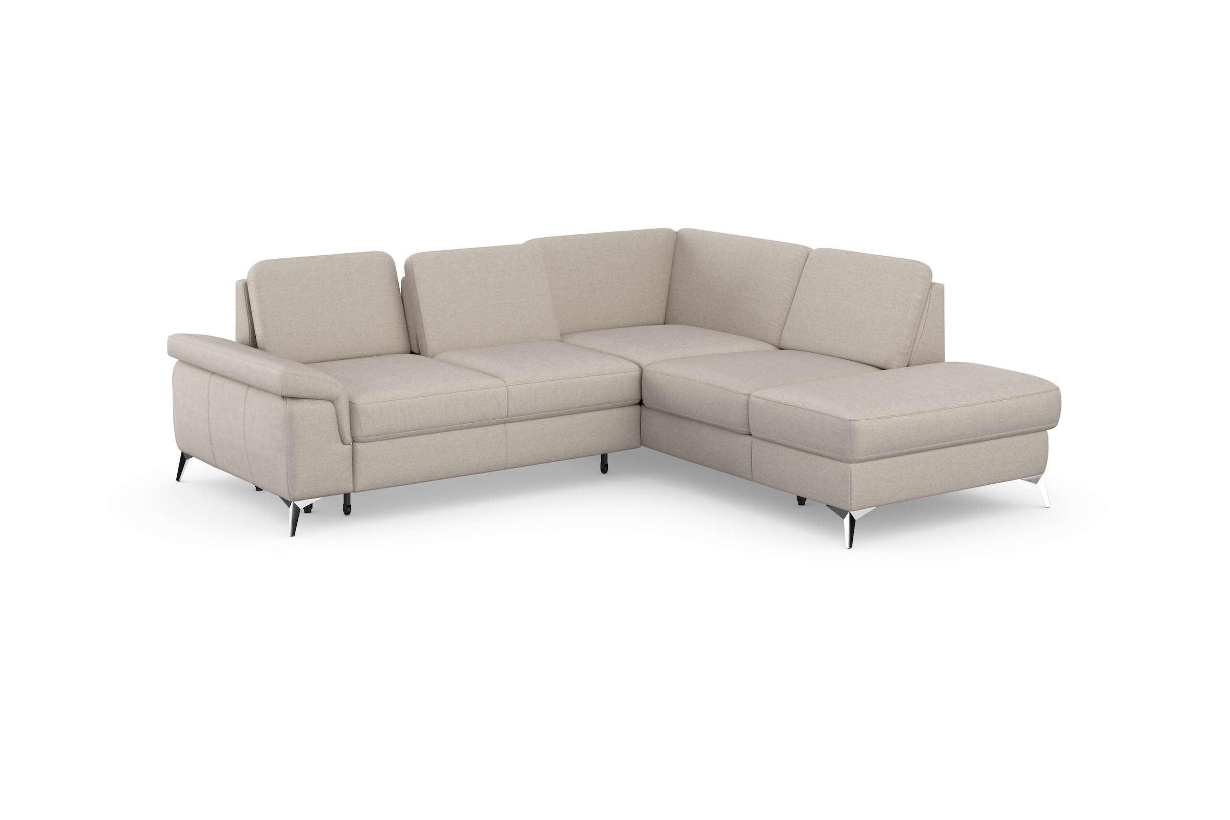 sit&more Ecksofa »Padua L-Form« inklusive Sitztiefenverstellung, Armteilfunktion und Federkern