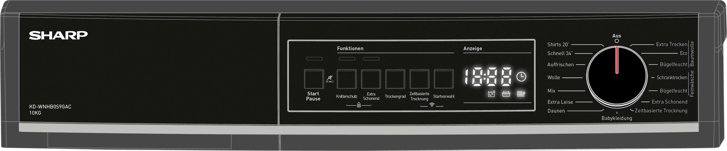 Sharp Wärmepumpentrockner »KD-WNHB0S9GAC-DE«