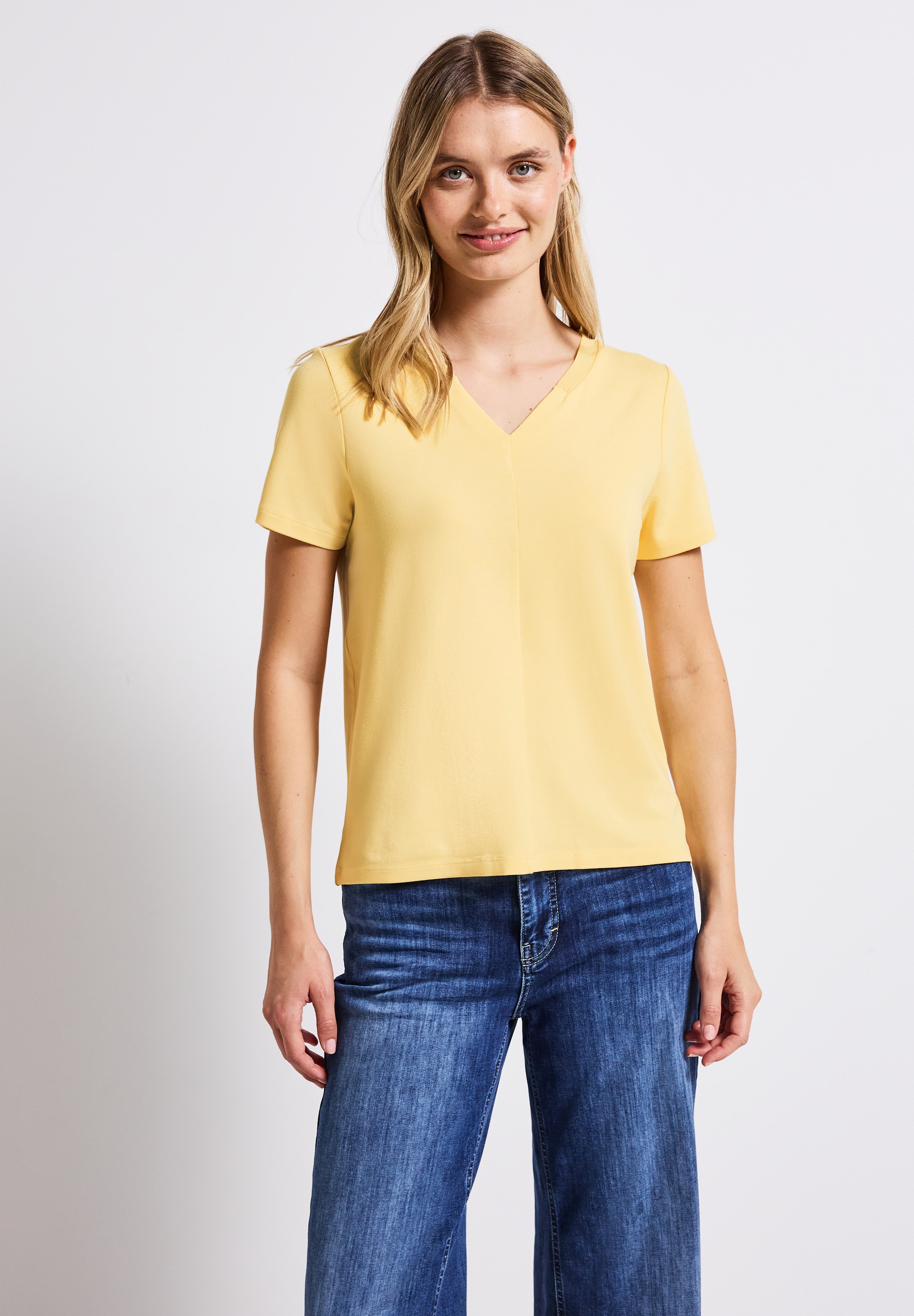 STREET ONE T-Shirt, aus strecthigem Viskosematerial günstig online kaufen
