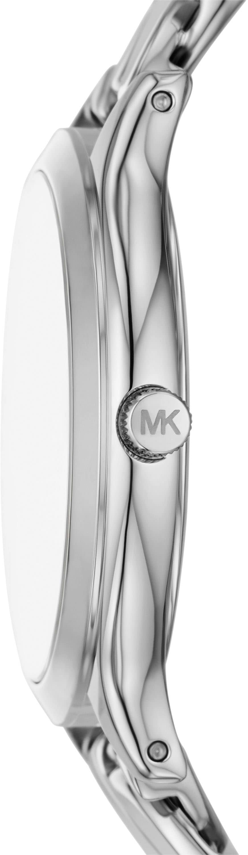 MICHAEL KORS Quarzuhr »SLIM RUNWAY«, Armbanduhr, Damenuhr, Edelstahlarmband