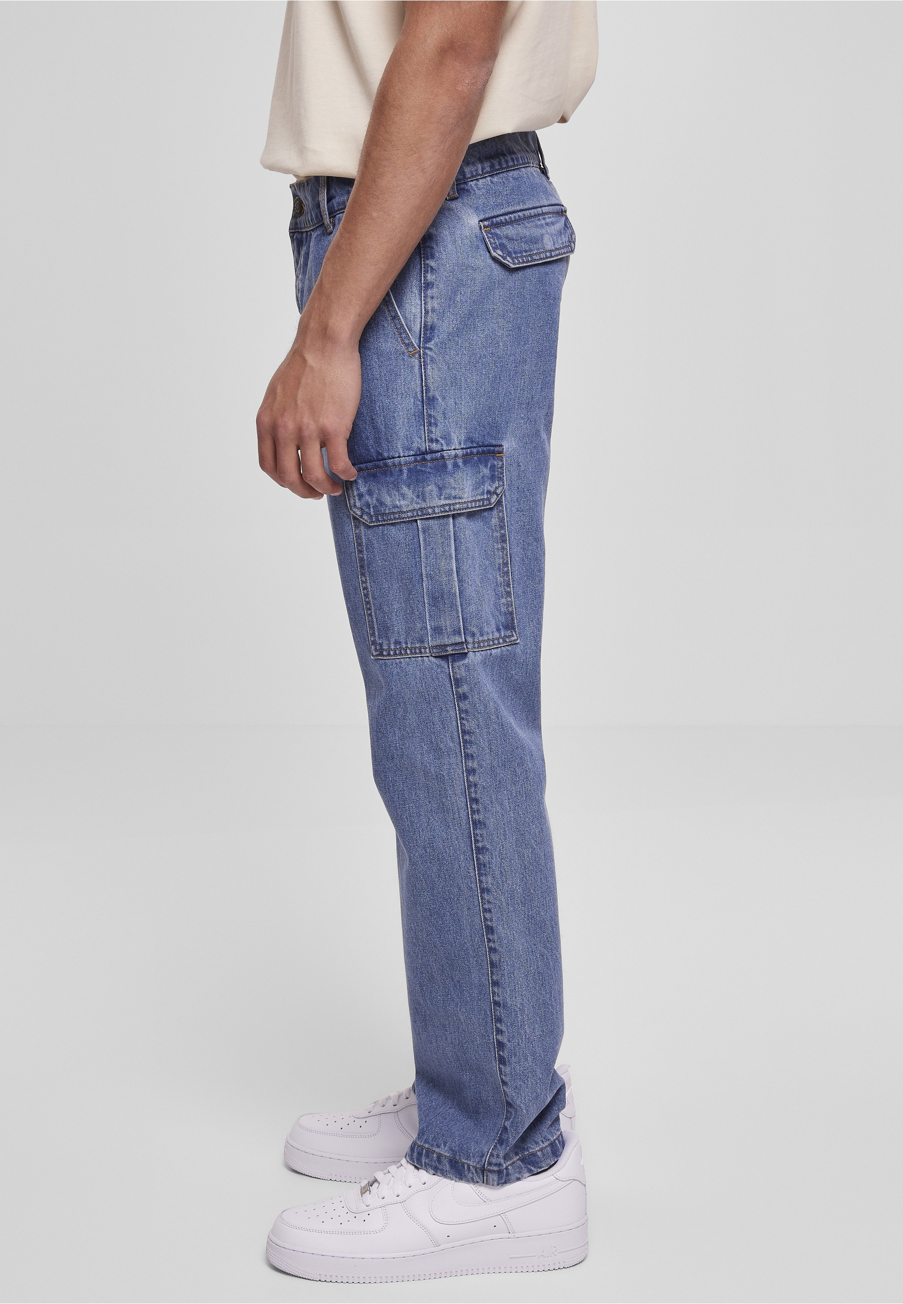 URBAN CLASSICS Bequeme Jeans »Urban Classics Herren Straight Leg Cargo Jeans«