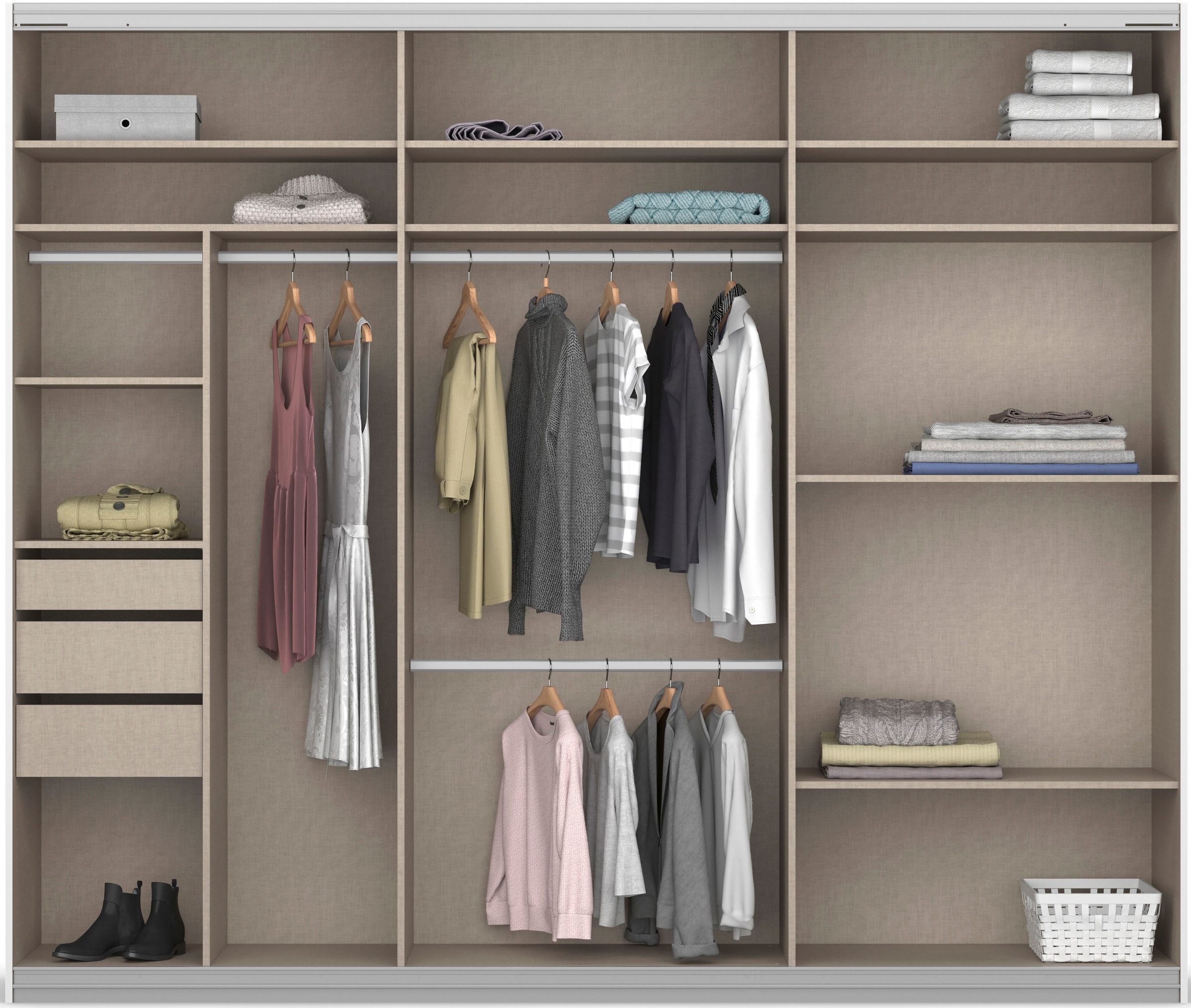 rauch Schwebetürenschrank »Oteli«, inkl. Passepartout optional mit Beleuchtung