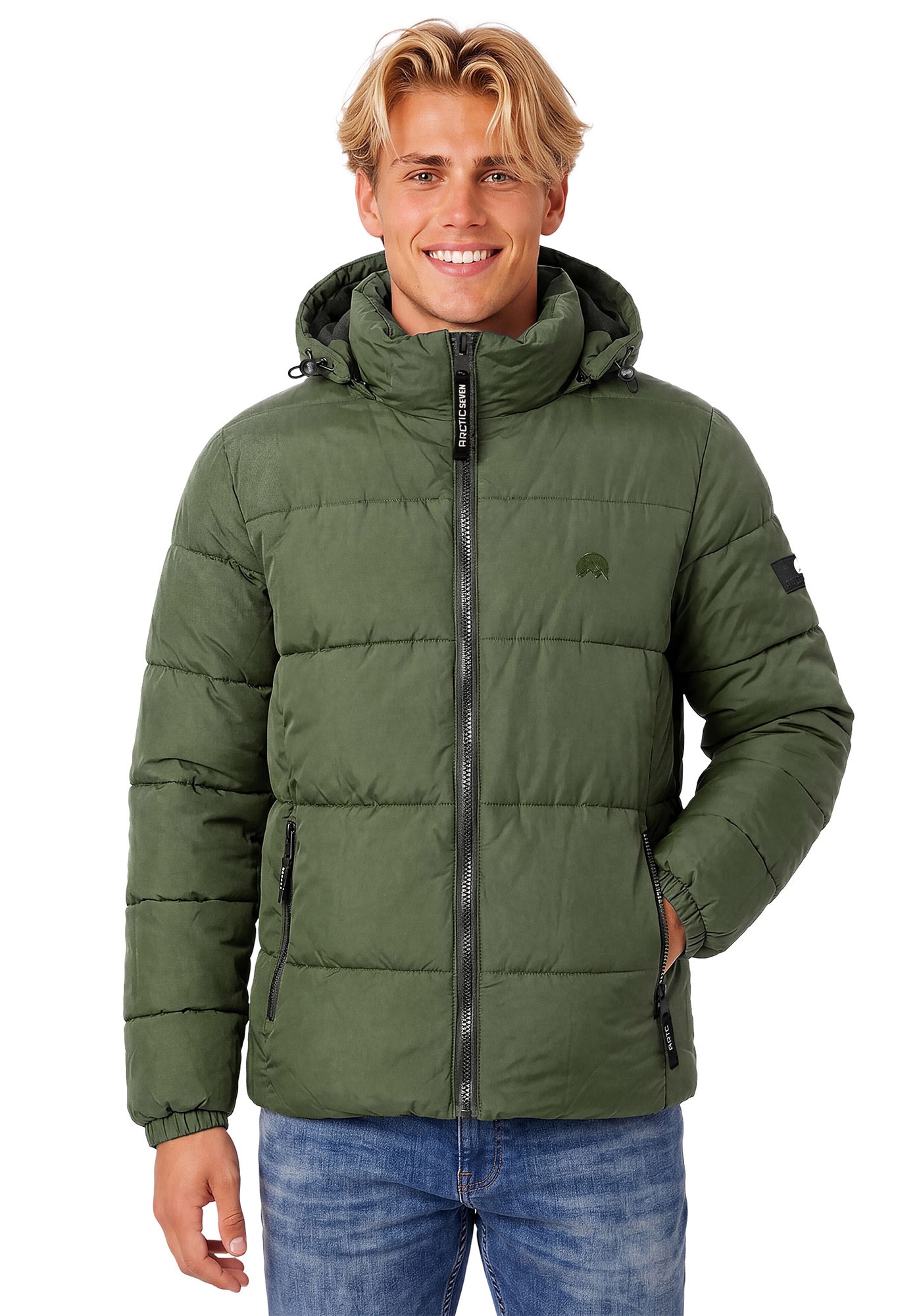 Arctic Seven Winterjacke »ASCreesi« mit warmem Teddyfell und abnehmbarer Kapuze