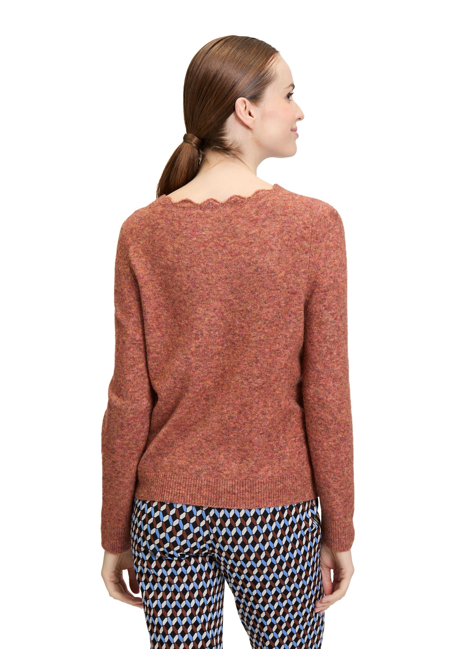 Cartoon Strickpullover »Cartoon Strickpullover mit Rundhalsausschnitt«, (1 tlg.), Häkelstich