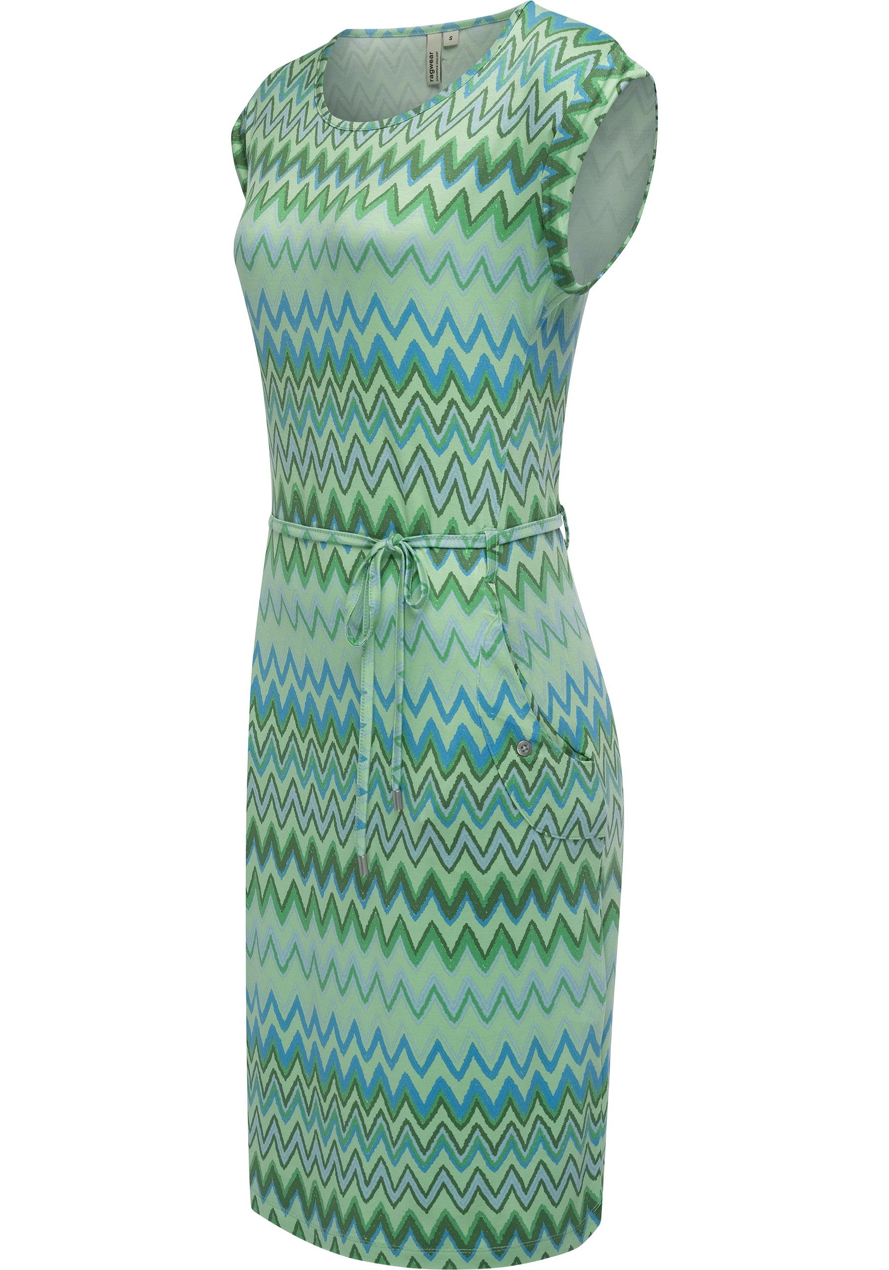 Ragwear Sommerkleid "Taggien Print" Eingrifftaschen Leichtes, bequemes Midi günstig online kaufen