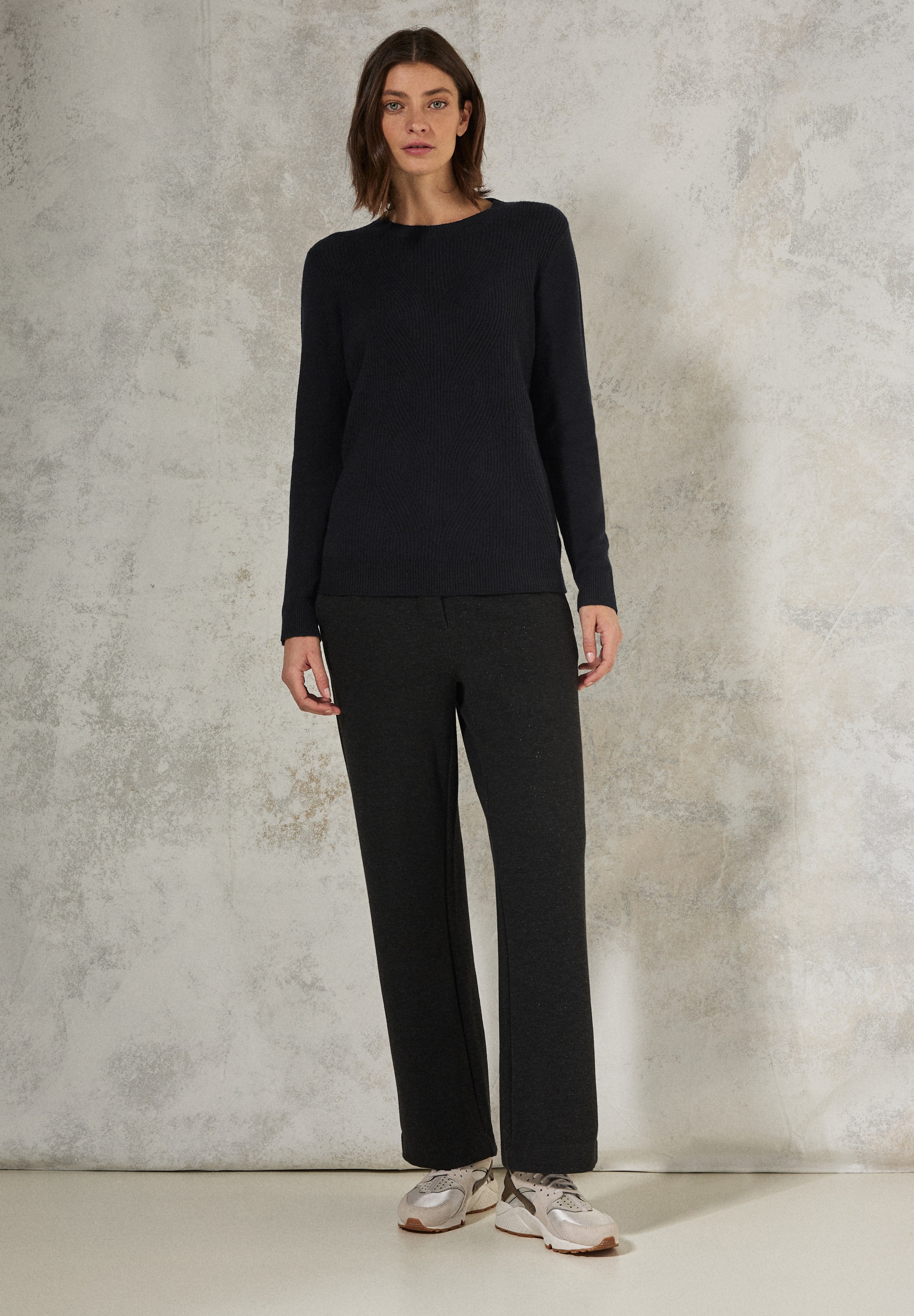 Cecil Strickpullover, aus Baumwolle mit Stretchanteil