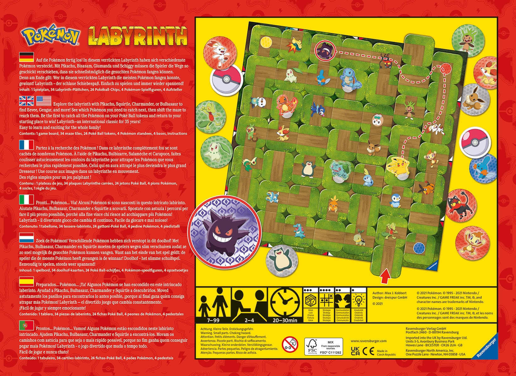 Ravensburger Spiel »Pokémon Labyrinth«, FSC® - schützt Wald - weltweit; Made in Europe