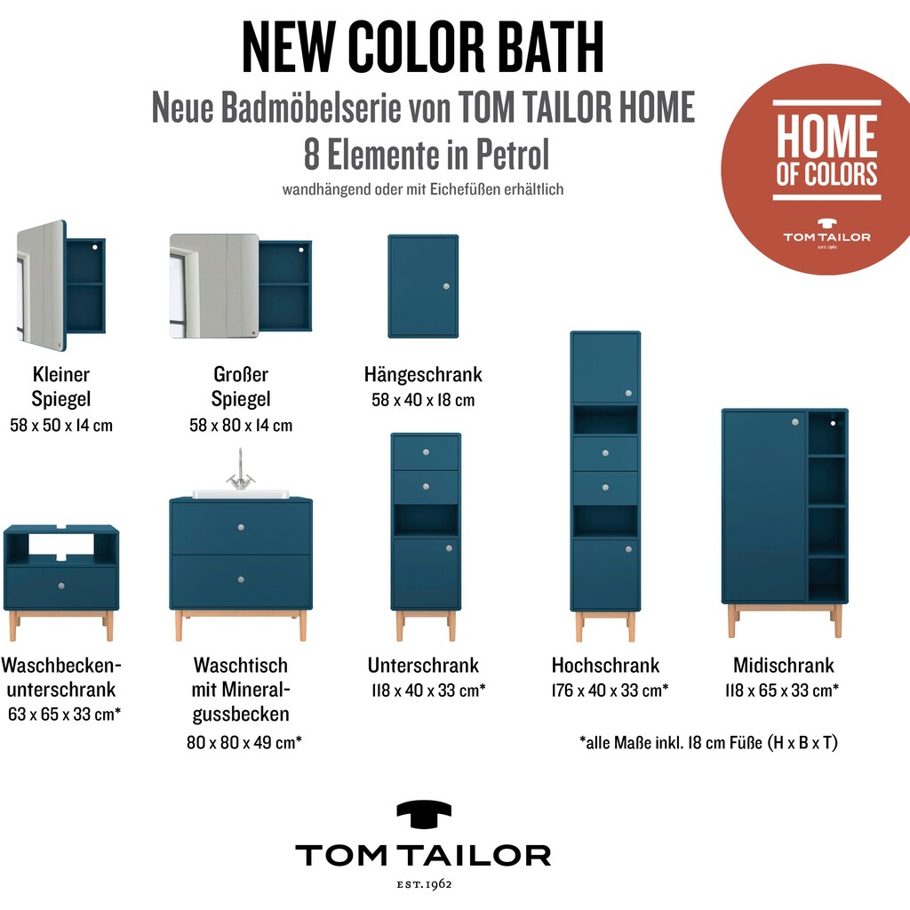 TOM TAILOR HOME Midischrank »COLOR BATH«