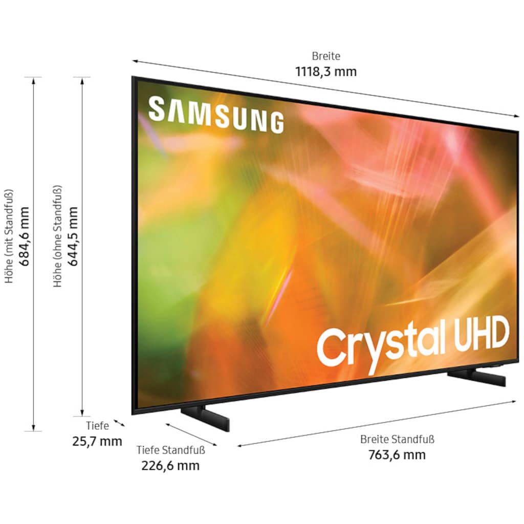 Samsung LED-Fernseher »GU50AU8079U«, 125 cm/50 Zoll, 4K Ultra HD, Smart-TV, HDR-Crystal Prozessor 4K-Dynamic Crystal Color-Contrast Enhancer