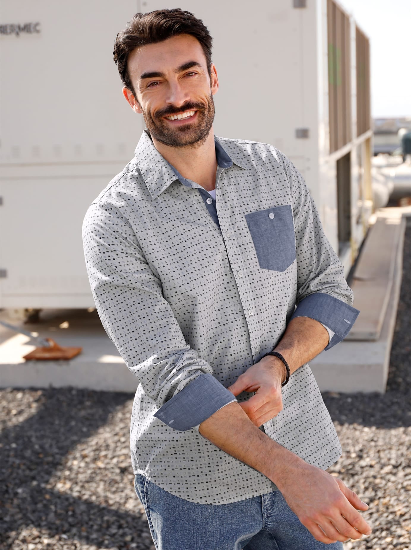 Marco Donati Langarmhemd günstig online kaufen