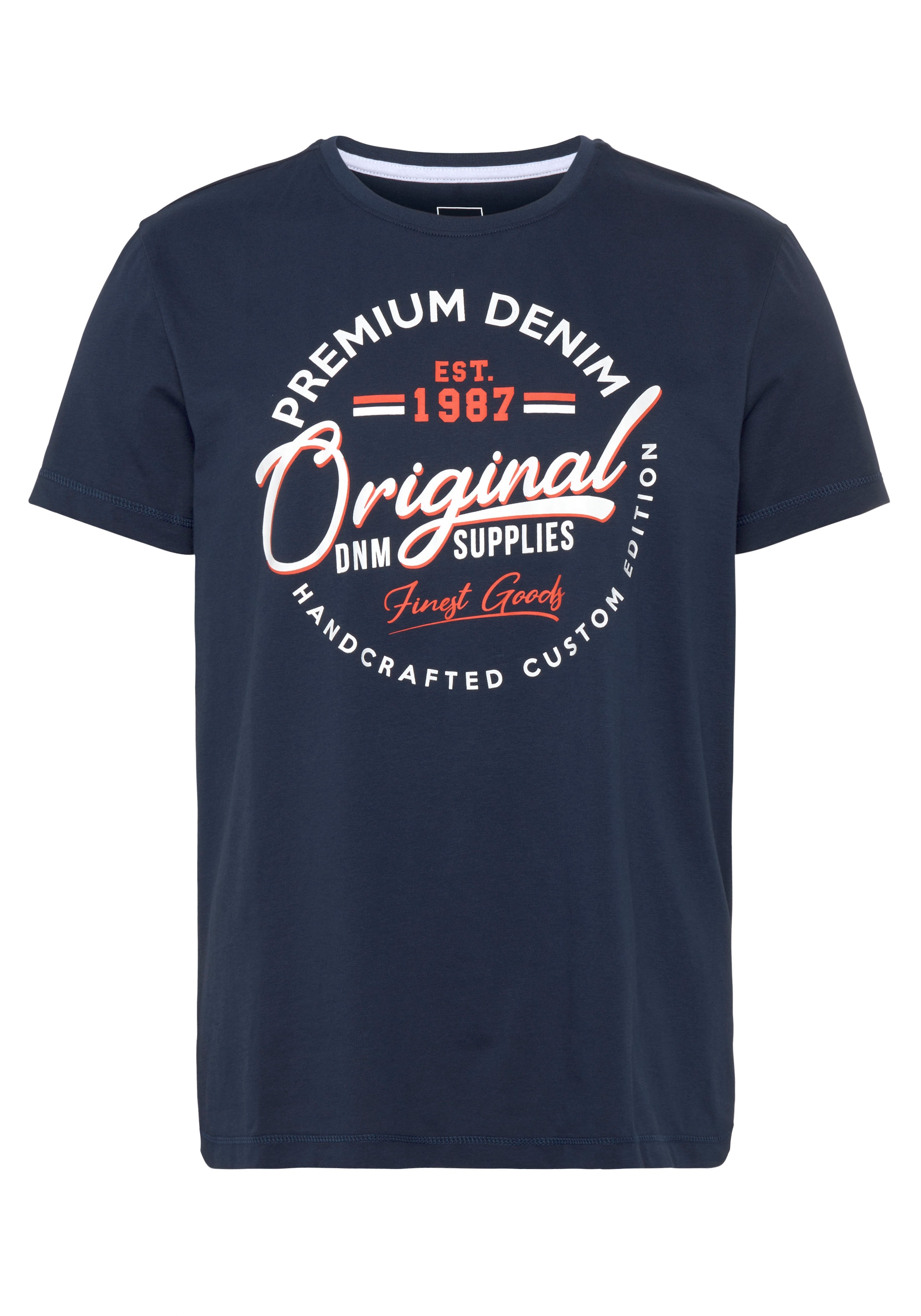 AJC T-Shirt, kurzärmelig, schmal geschnitten, mit stylischem Druck