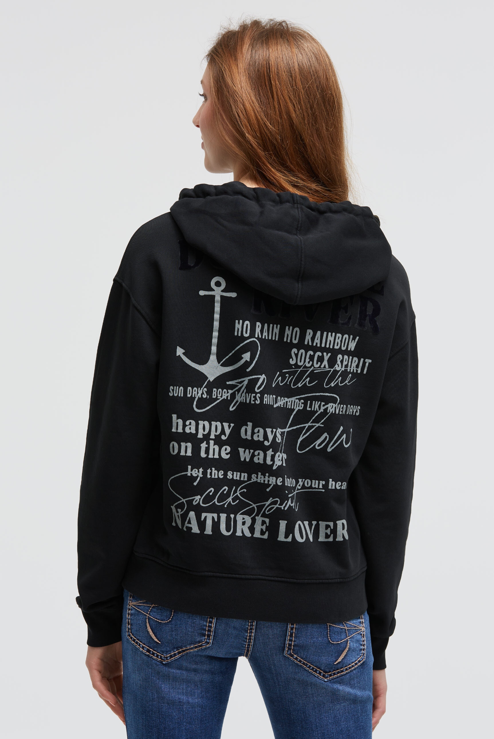 SOCCX Kapuzensweatshirt, mit Rückenprint günstig online kaufen