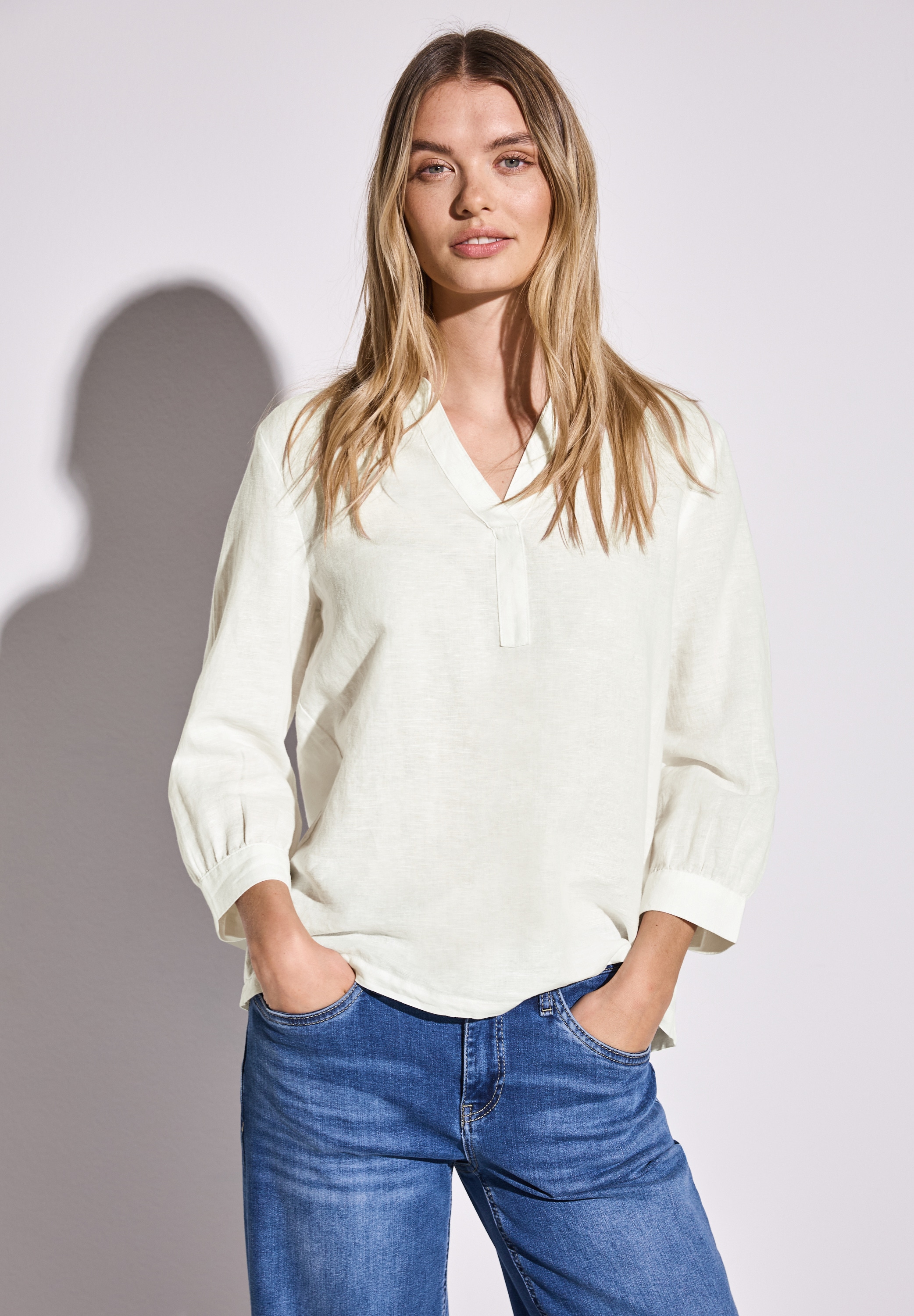 STREET ONE Klassische Bluse, mit 3/4-Ärmel