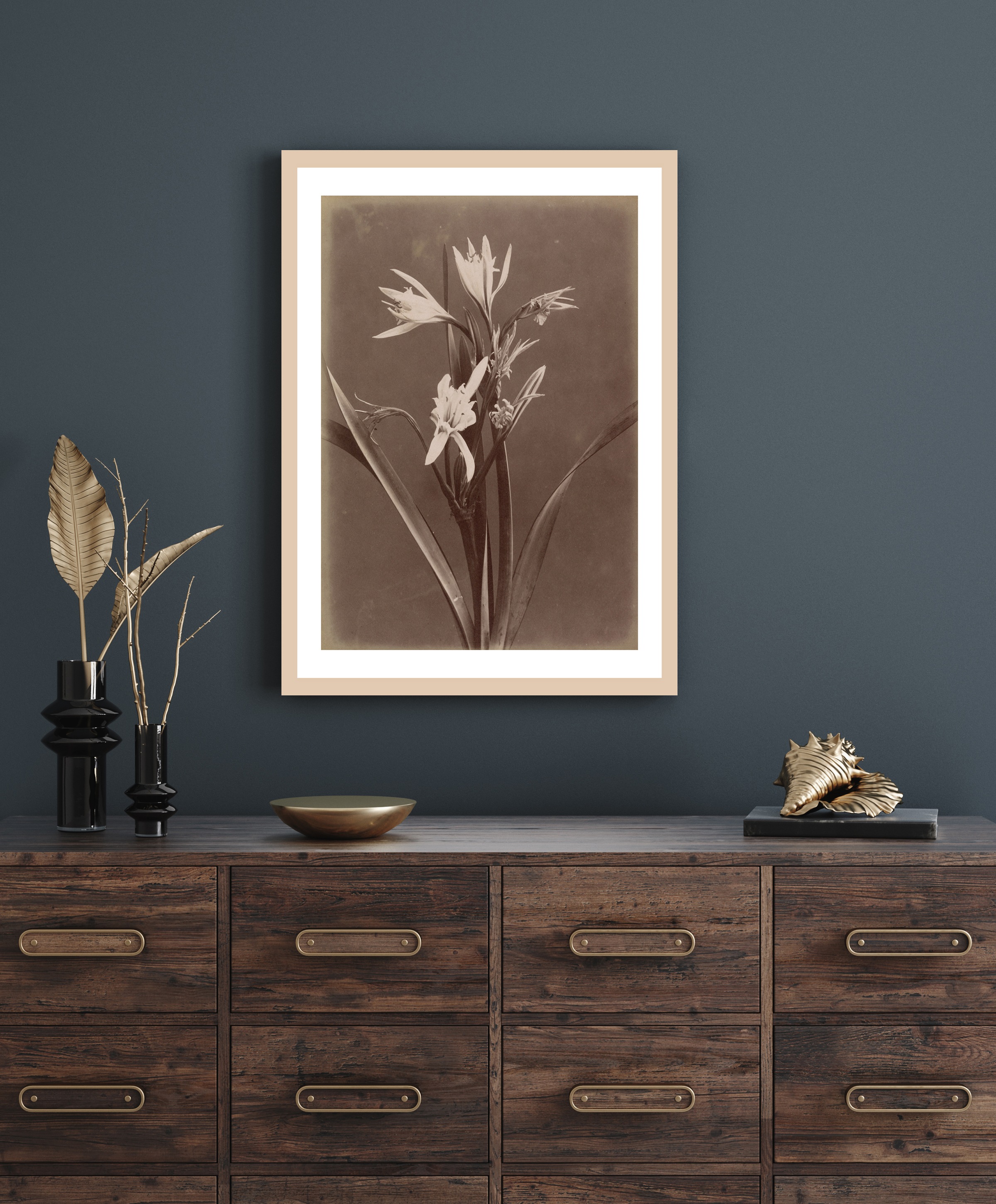 queence Bild mit Rahmen "Marlies" Blumen & Gärten Premium Rahmenbild günstig online kaufen